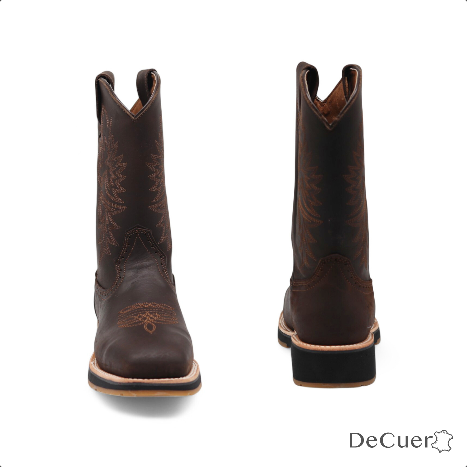 Mack Men's Dark Brown Steel Toe Leather Boots