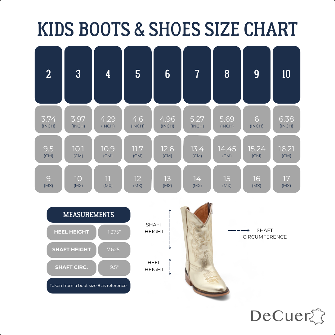Sadie Kids Gold Leather Boots