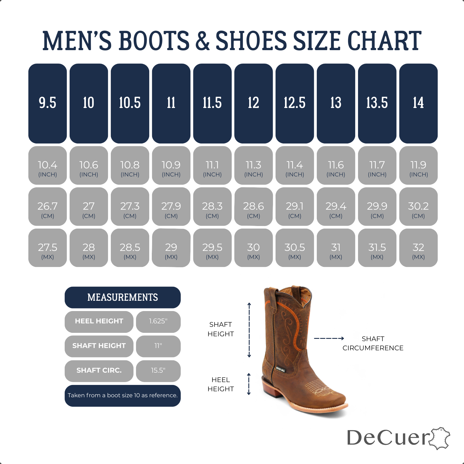 Houston Men's Elephant Print Brown Leather Boots