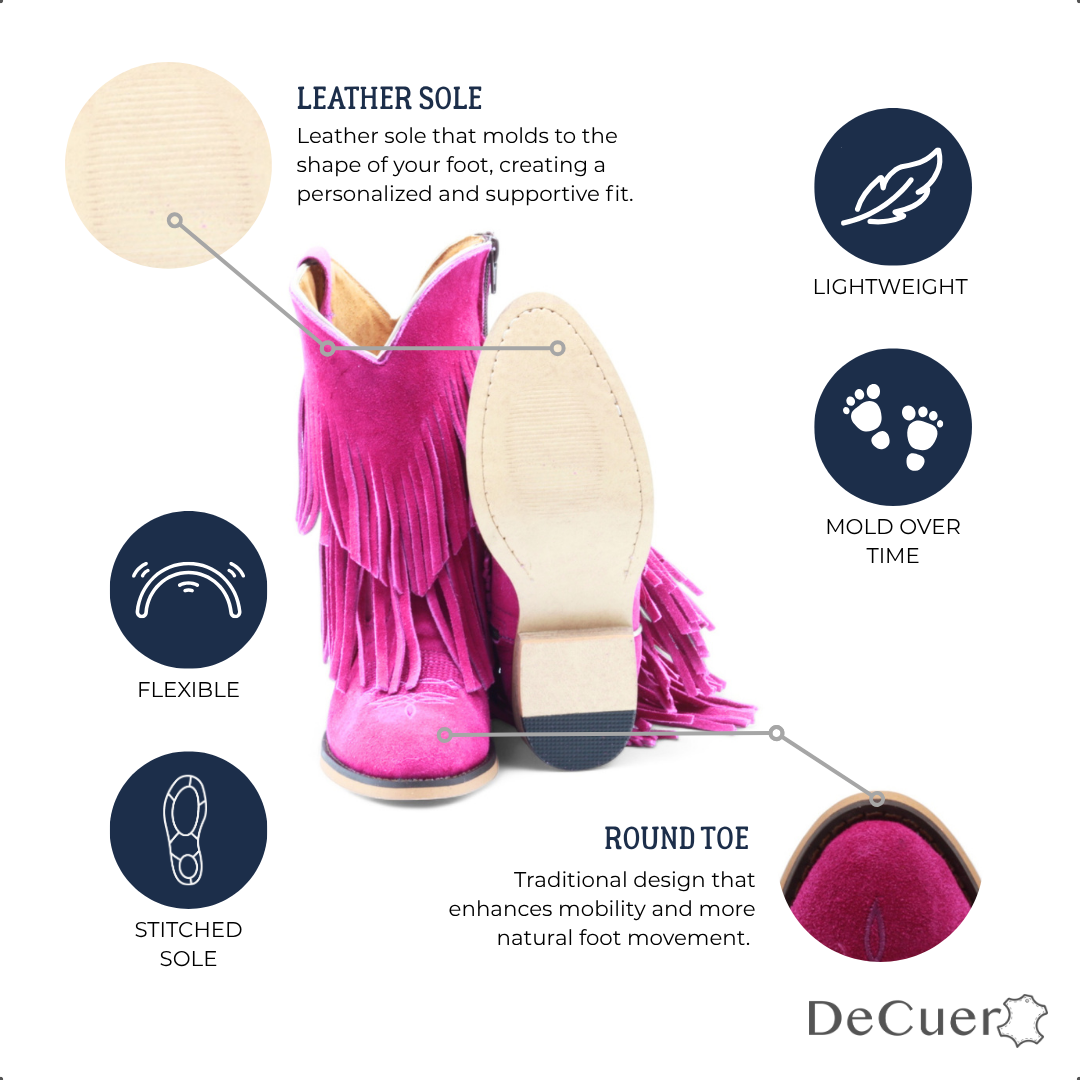 Ella Juniors Gardenia Suede Leather Boots