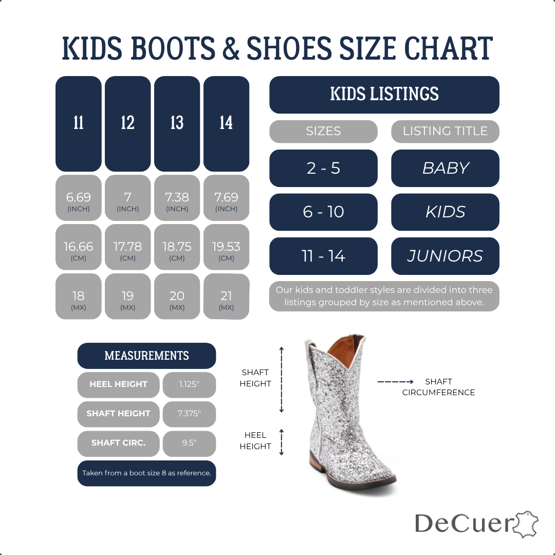 Annie Kids Silver Glitter Leather Boots