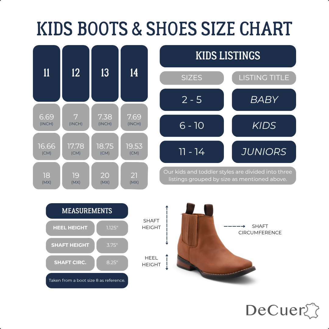 Evan Juniors Camel Leather Short Boots