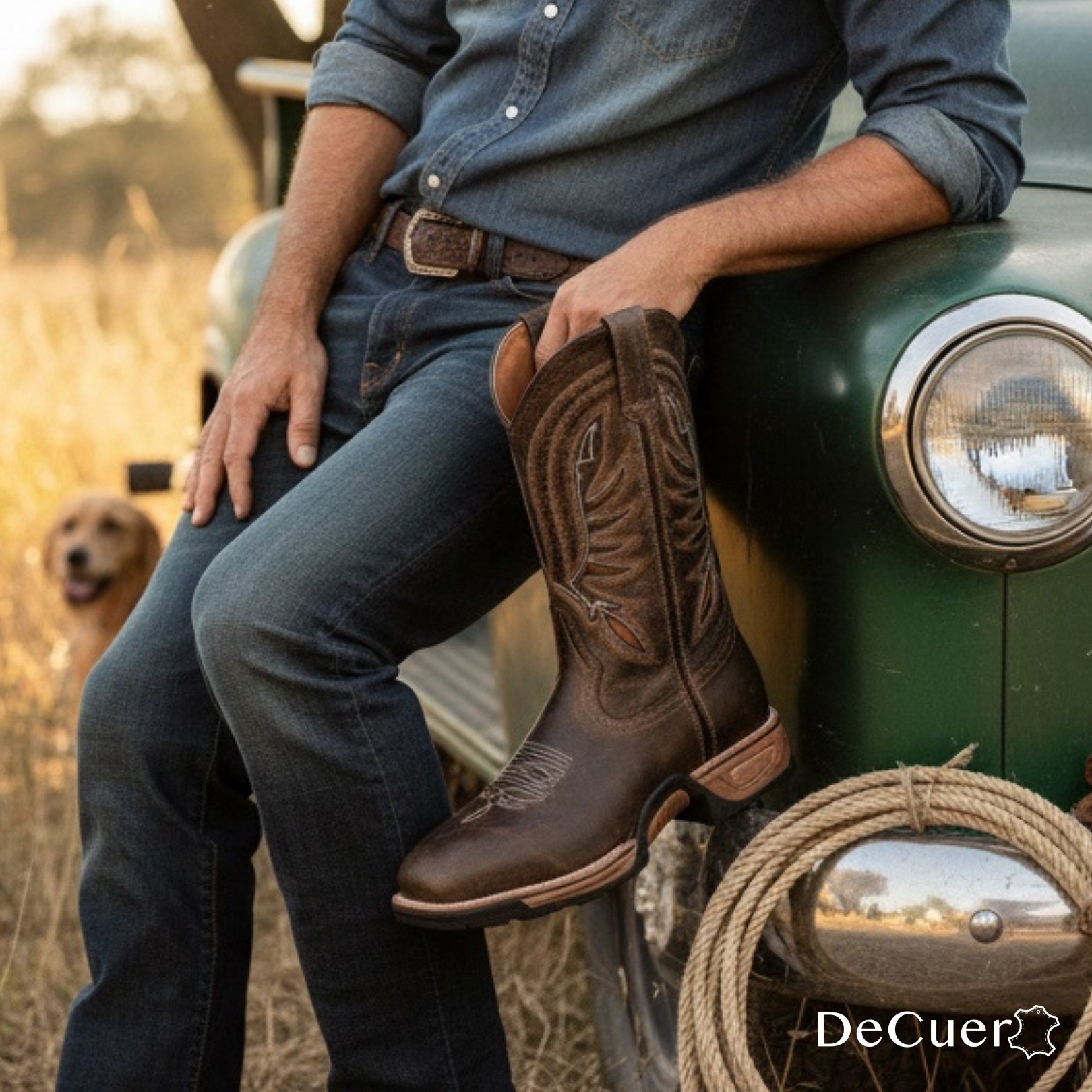 Austin Men's Brown Leather Steel Toe Boots