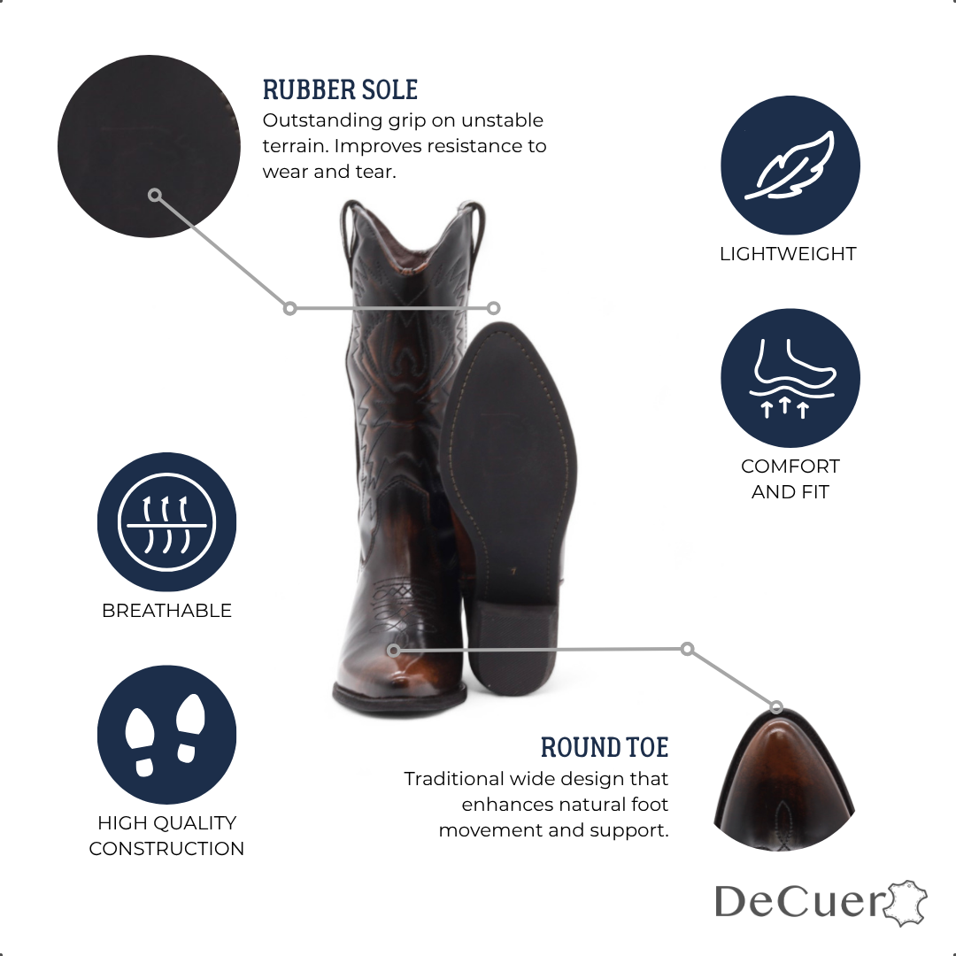 Cowgirl Women's Brown Leather Boots