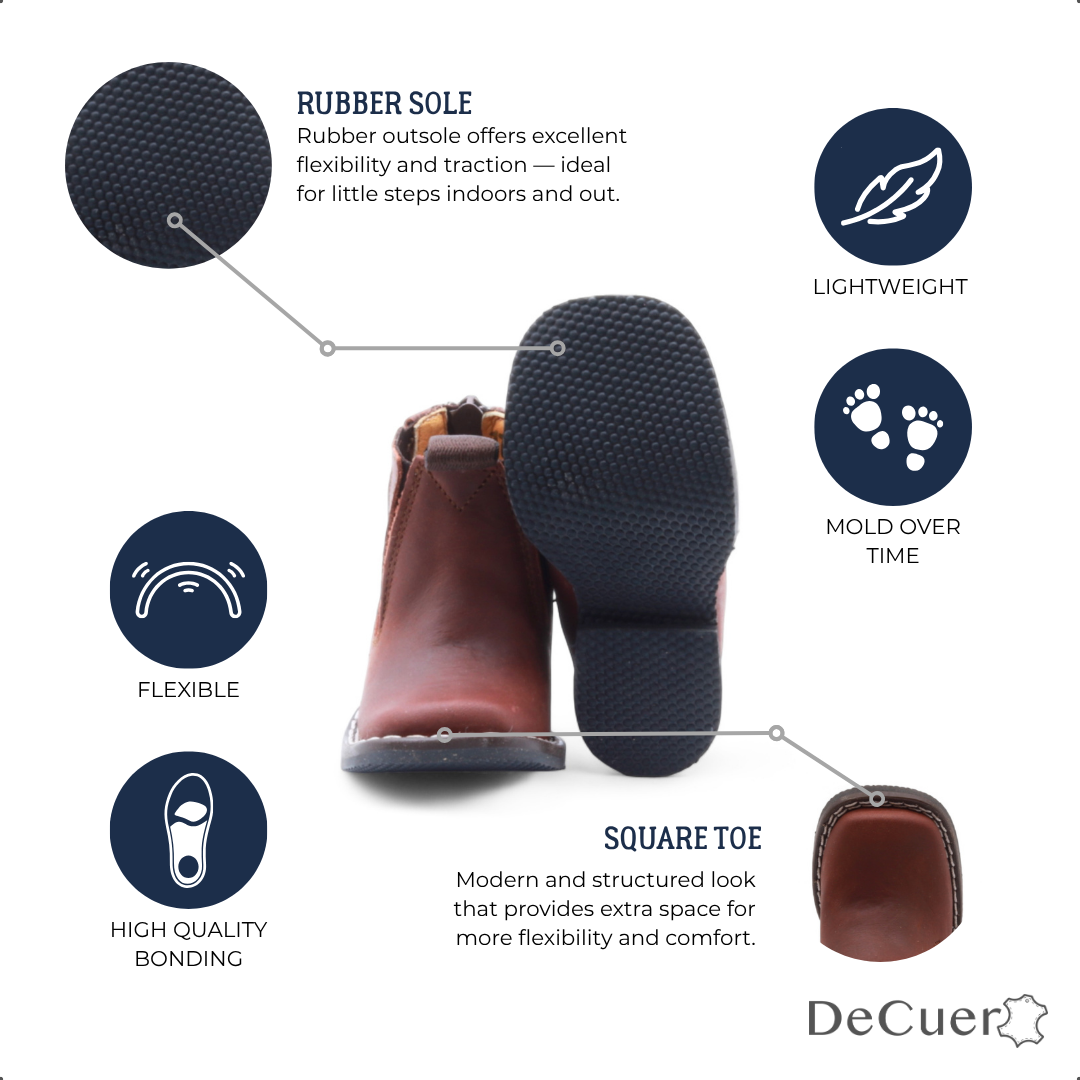 Evan Baby's Brown Leather Short Boots