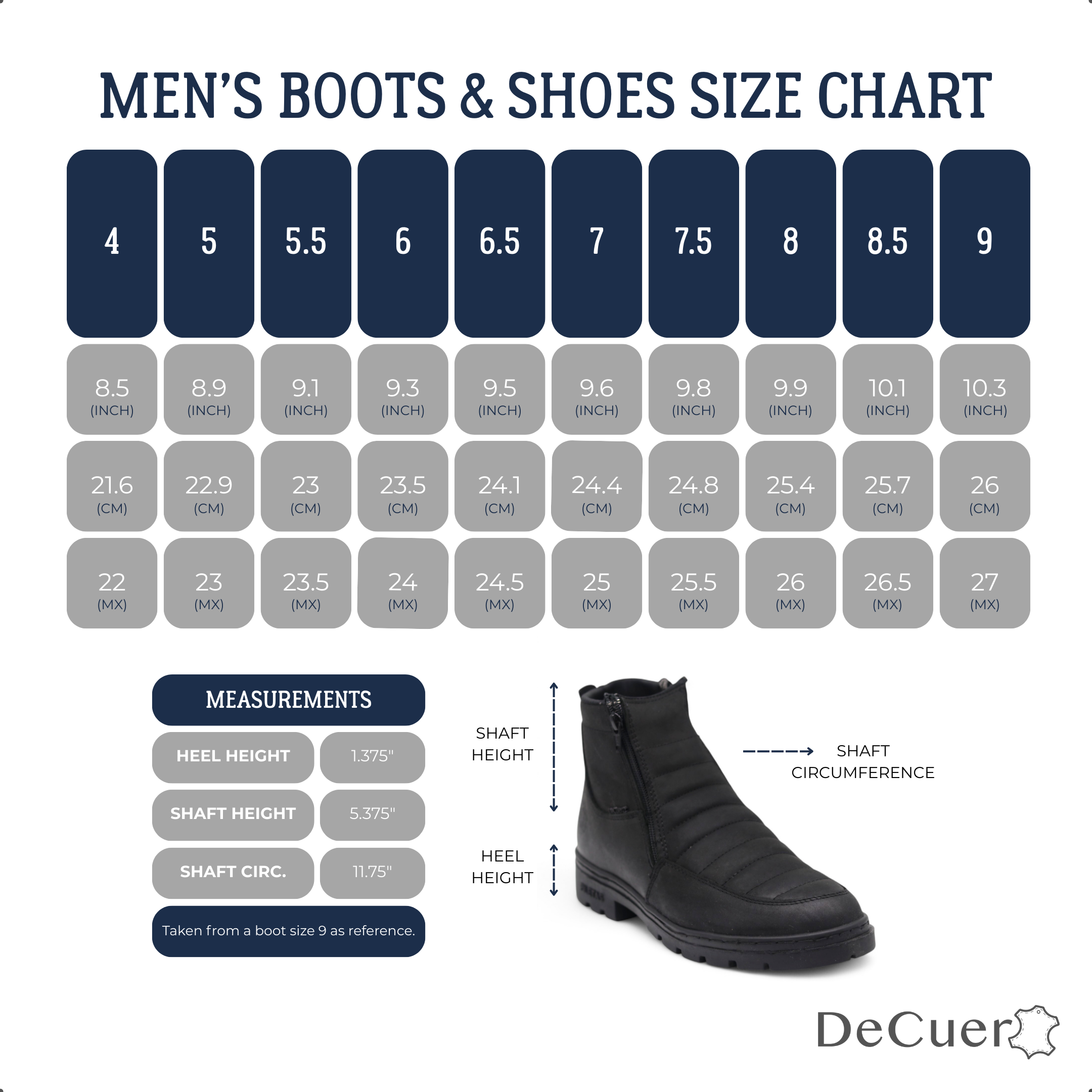 Nube TR Men's Black Leather Short Boots