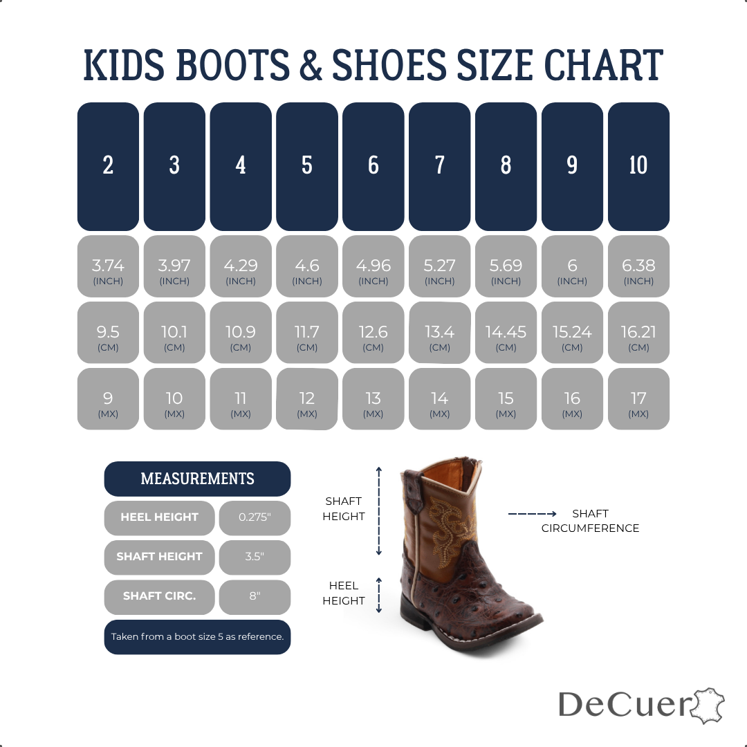 Cedric Baby's Brown Ostrich Print Leather Boots