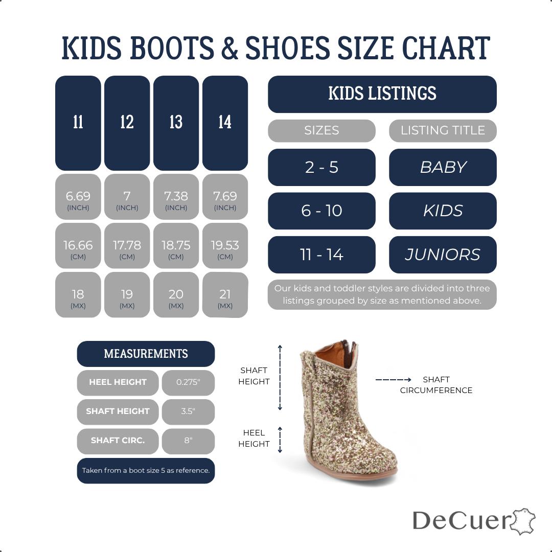Annie Baby's Gold Glitter Leather Boots