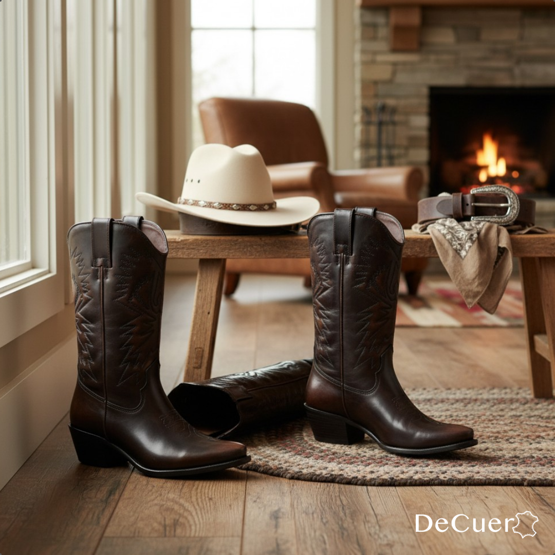 Cowgirl Women's Brown Leather Boots