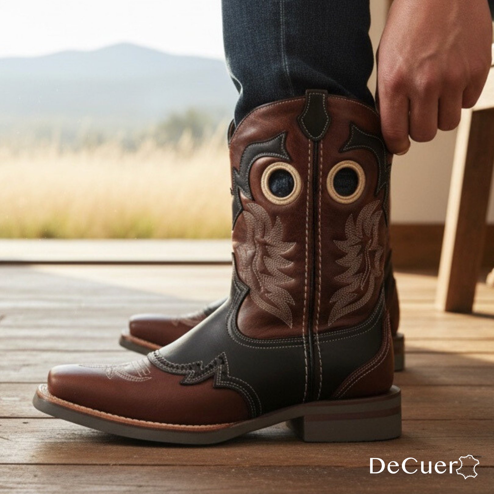 Corpus Men's Brown Leather Boots