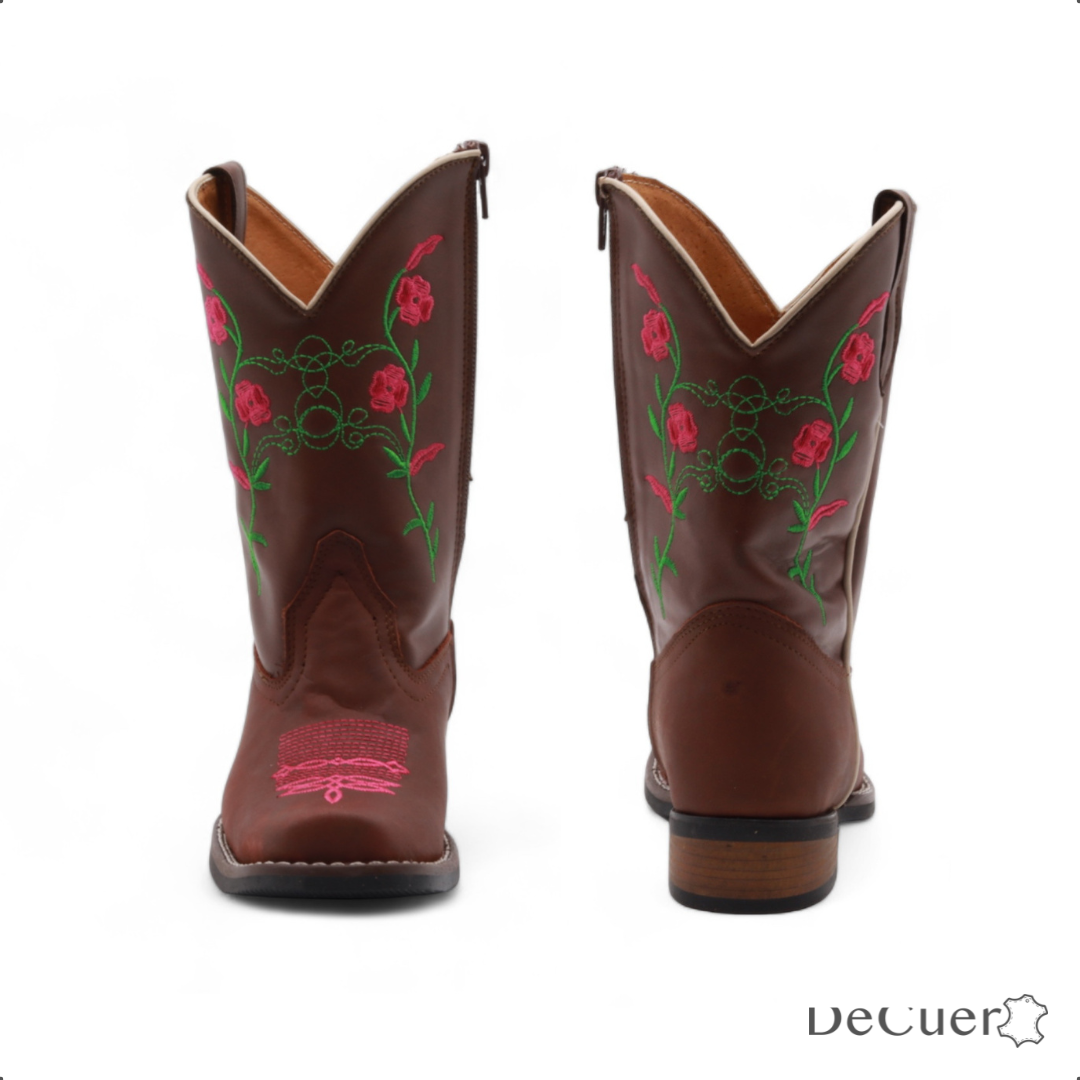 Bailey Juniors Brown Leather Boots