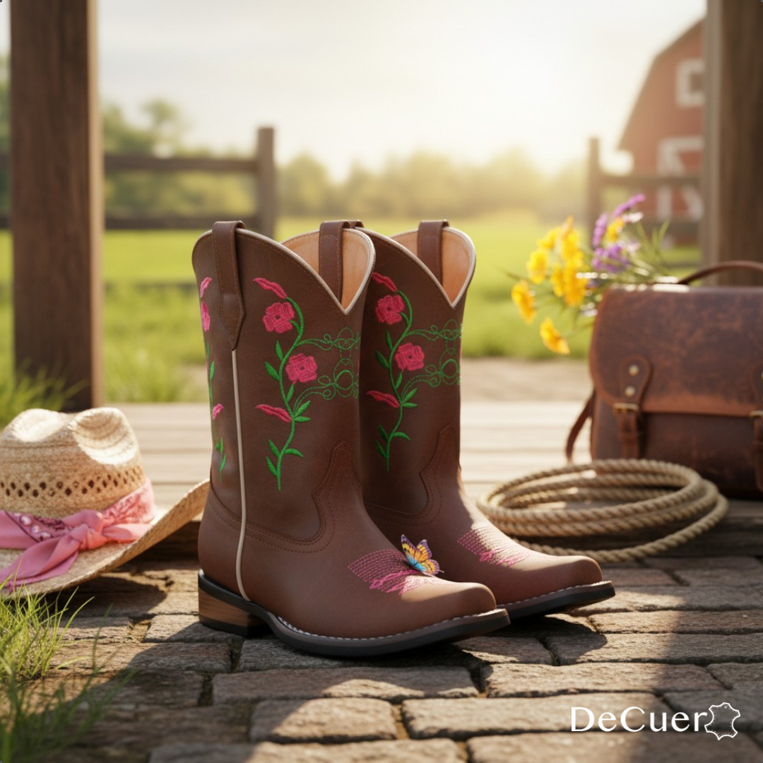 Bailey Juniors Brown Leather Boots