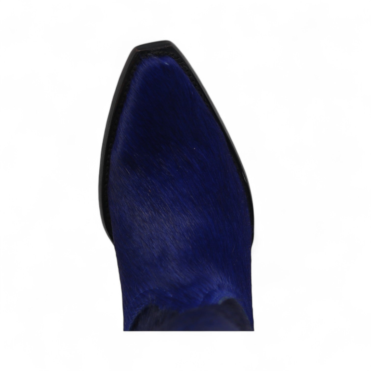 Alessa Women's Navy Blue Hair Leather Boots