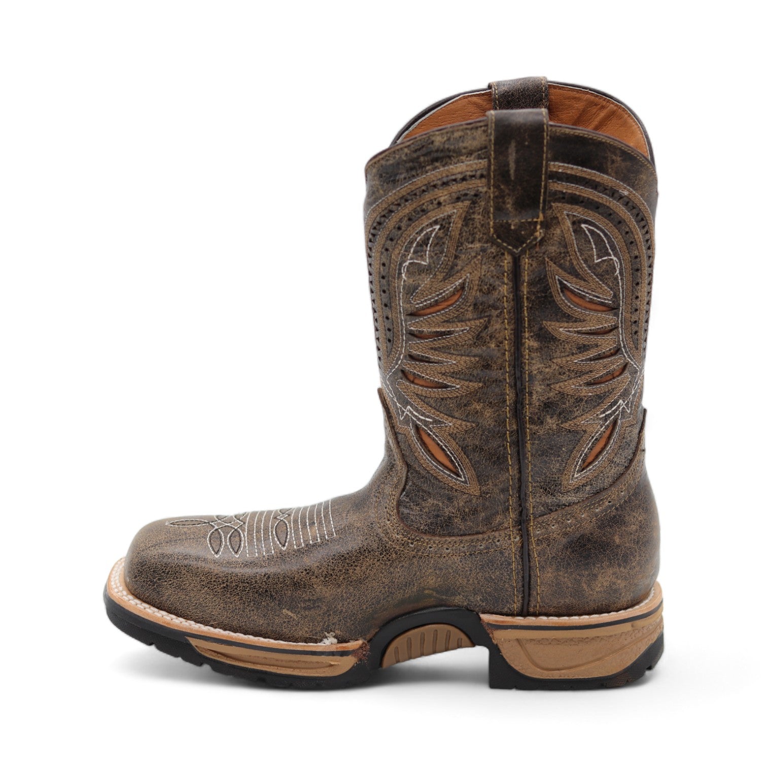 Austin Men's Chocolate Brown Leather Boots