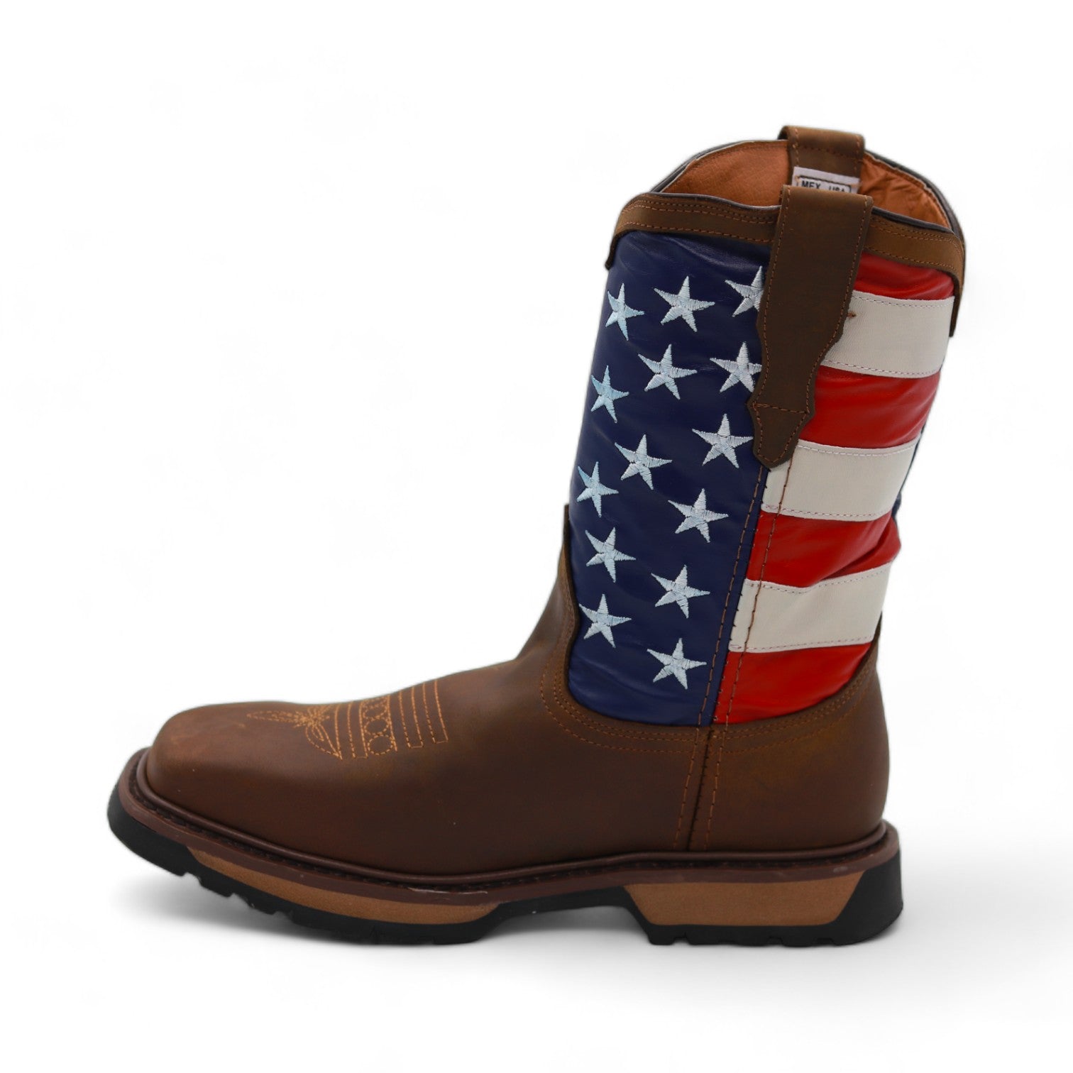 USA Men's Brown Leather Boots