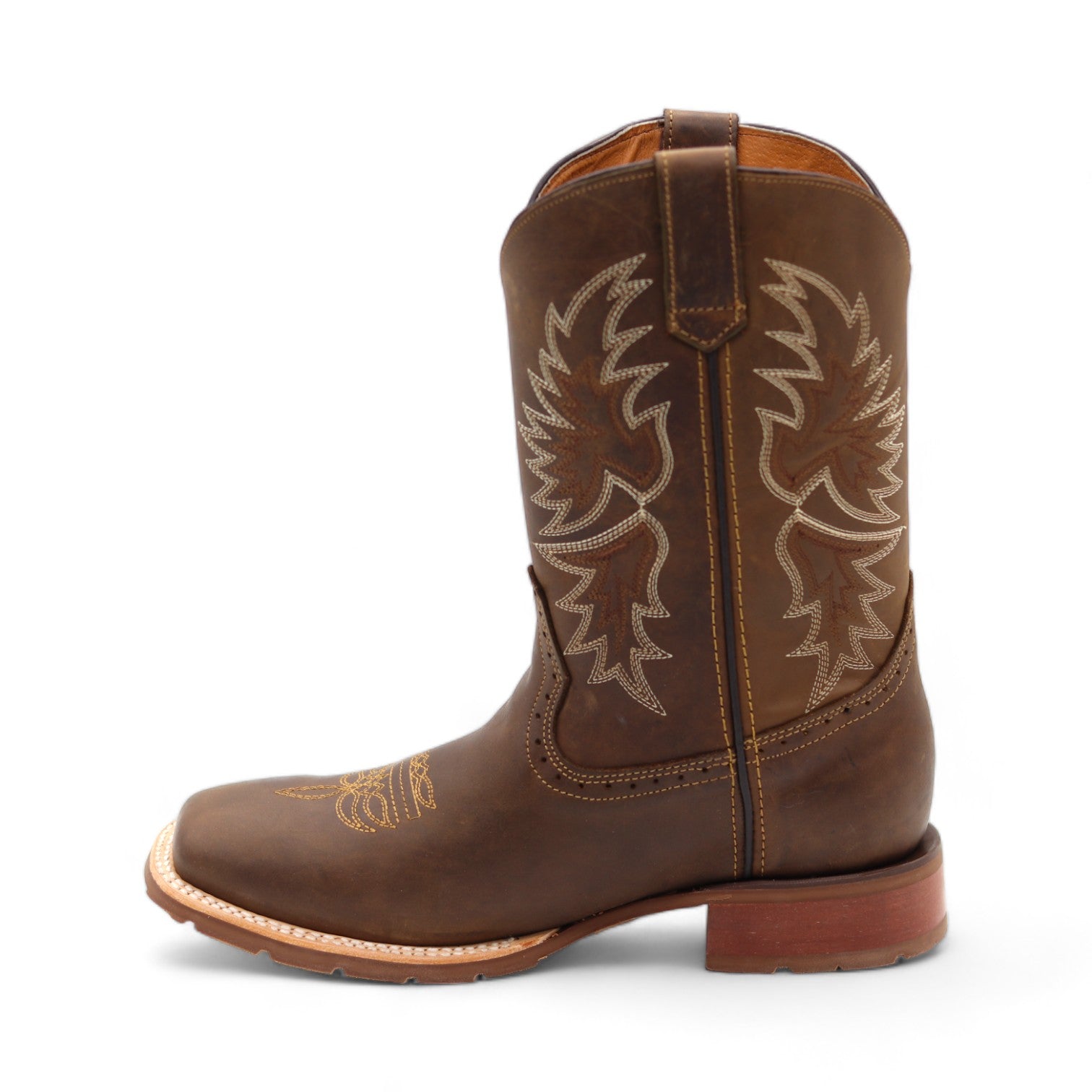 San Antonio Men's Brown Leather Boots