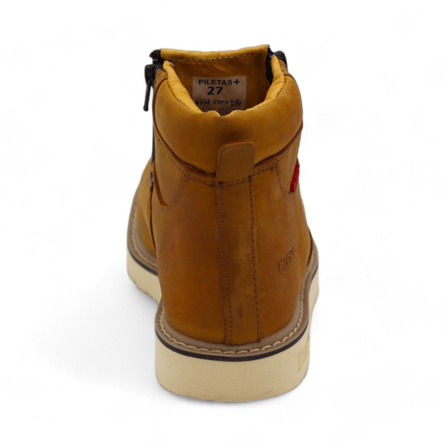 Tejido Men's Camel Leather Short Boots