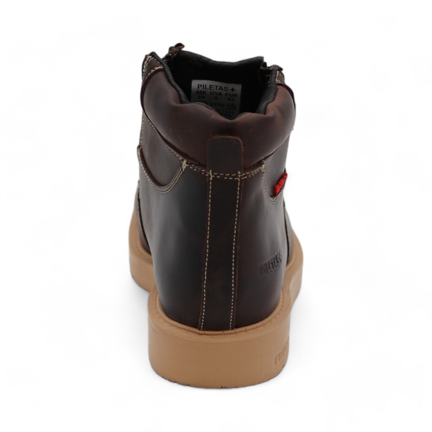 Tejido Men's Brown Leather Short Boots