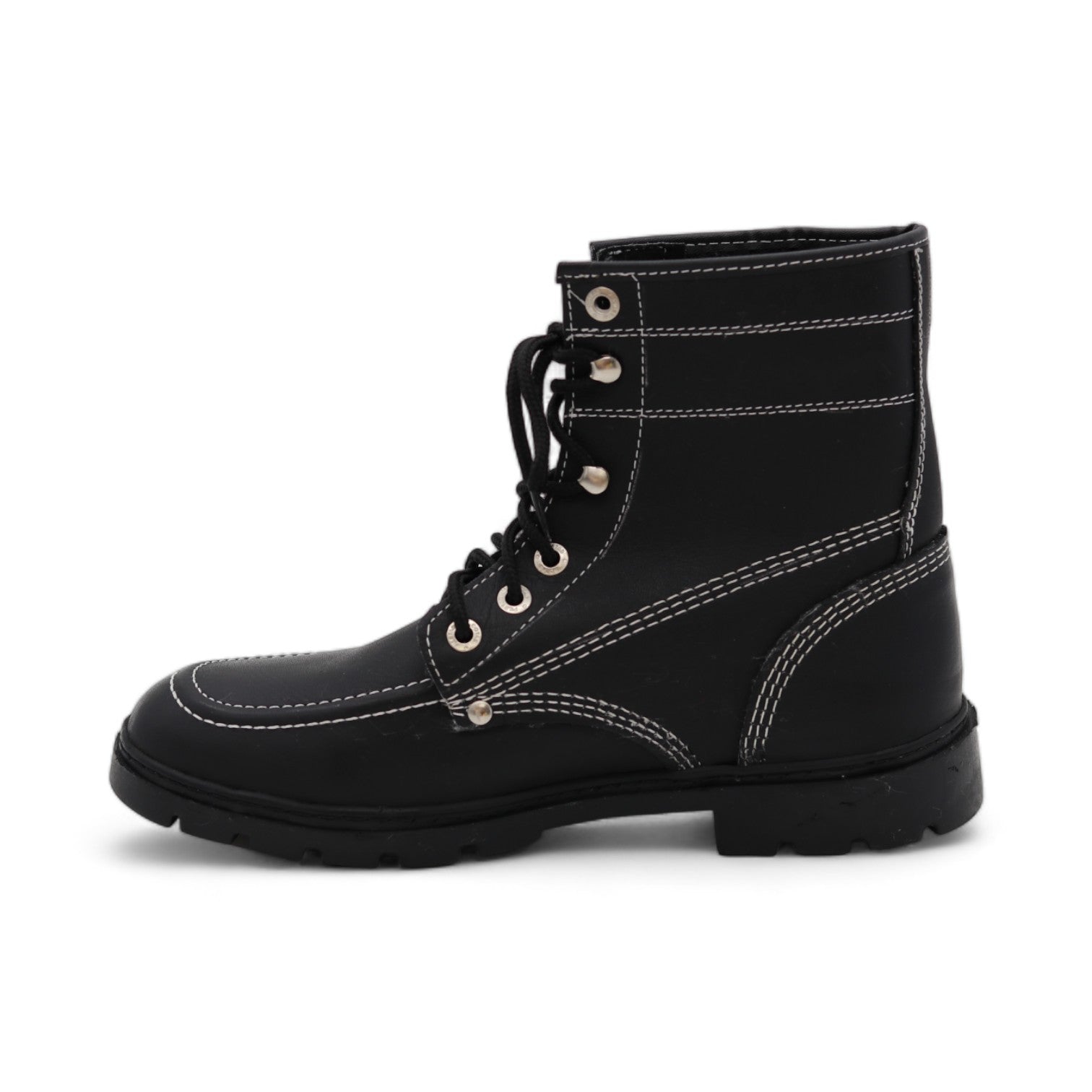 Tracker Men's Black Leather Short Boots