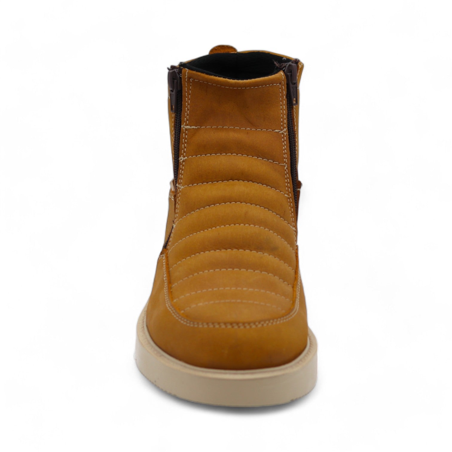 Nube Men's Camel Leather Short Boots