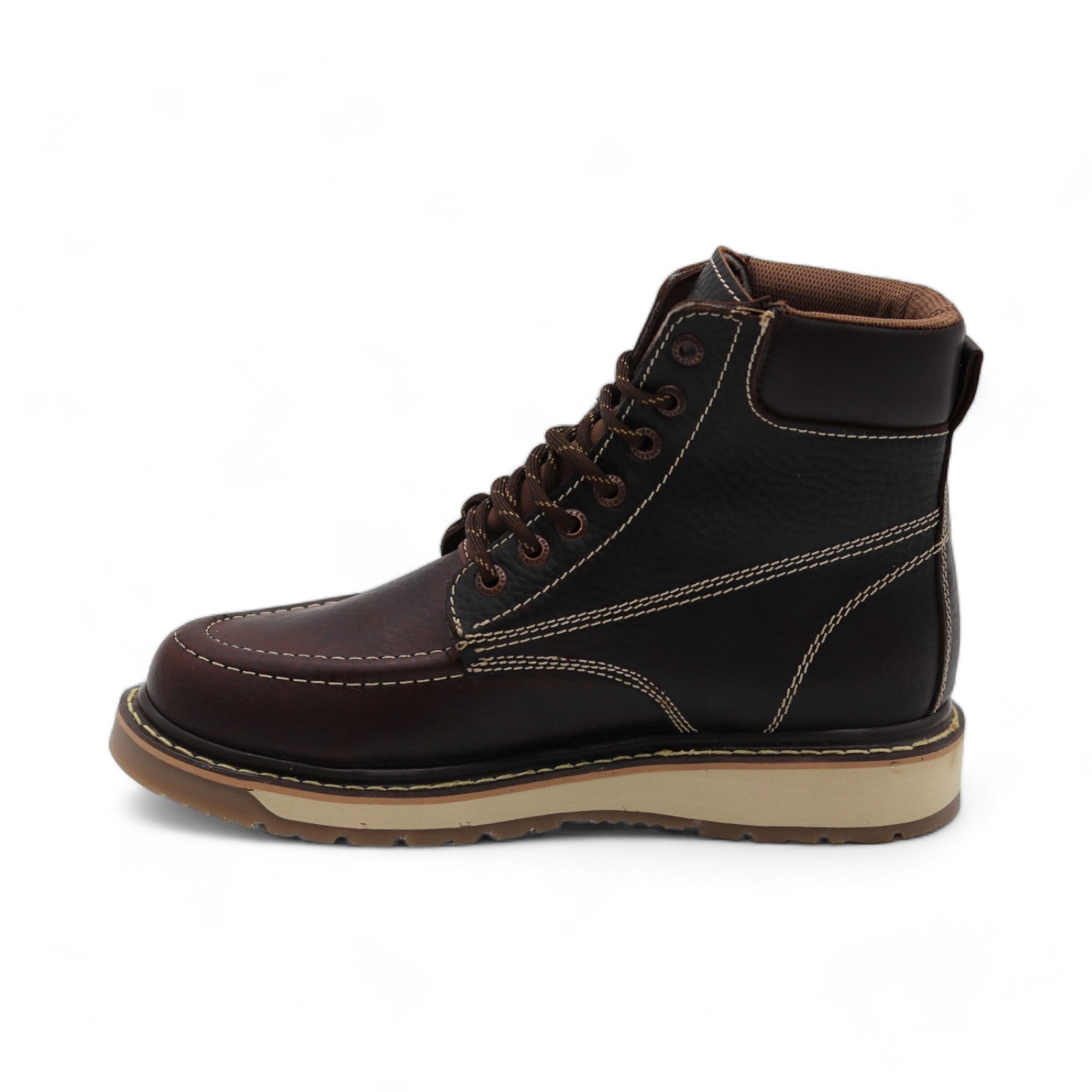 Antoa Men's Brown Leather Short Boots