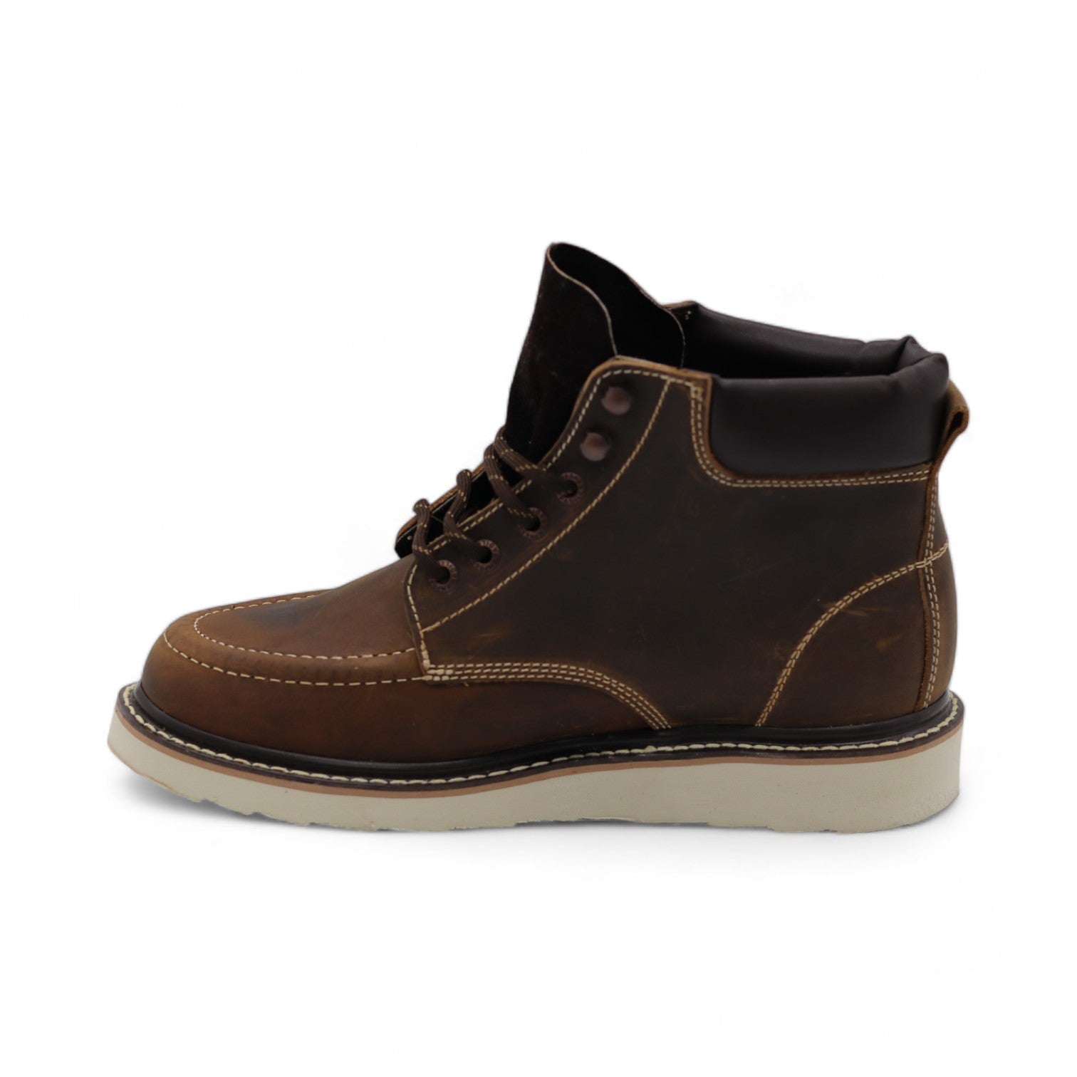 Ranch Men's Brown Leather Short Boots