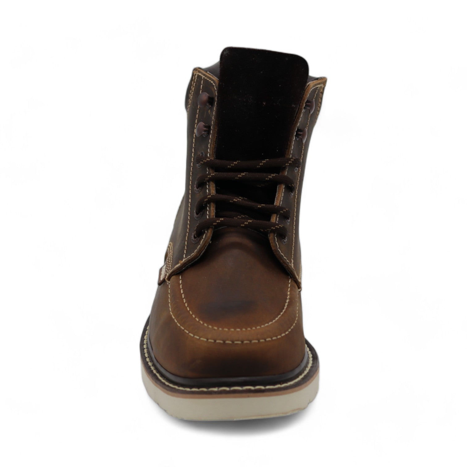 Ranch Men's Brown Leather Short Boots