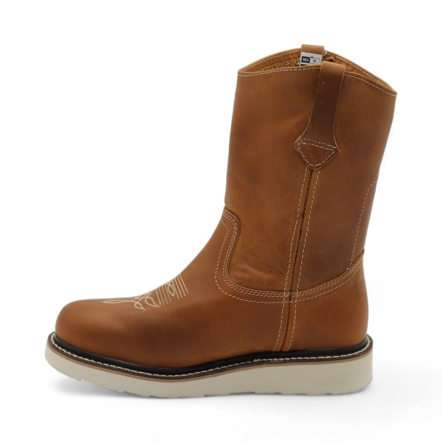 Alfa Men's Camel Leather Boots