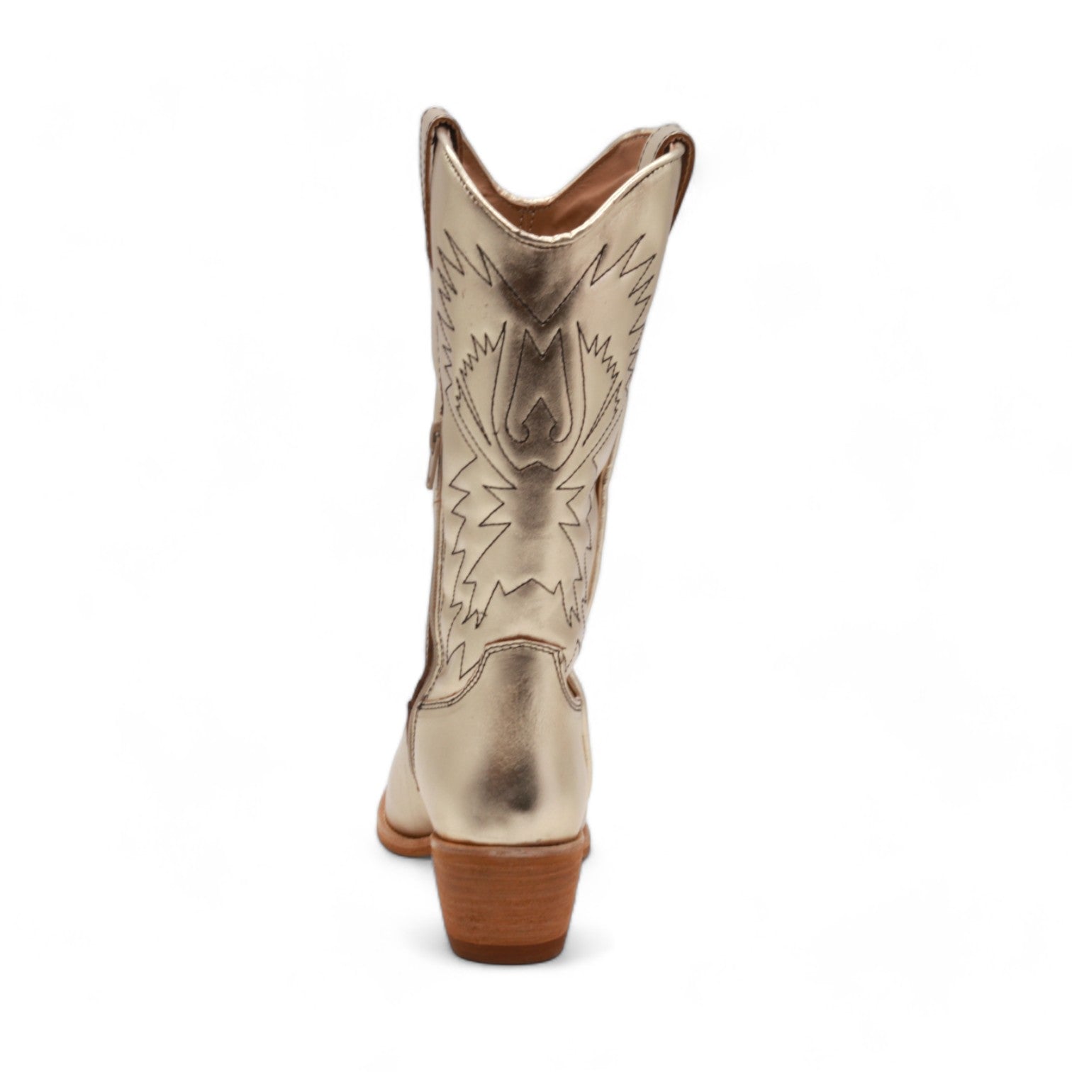 Cowgirl Women's Metallic Gold Leather Boots