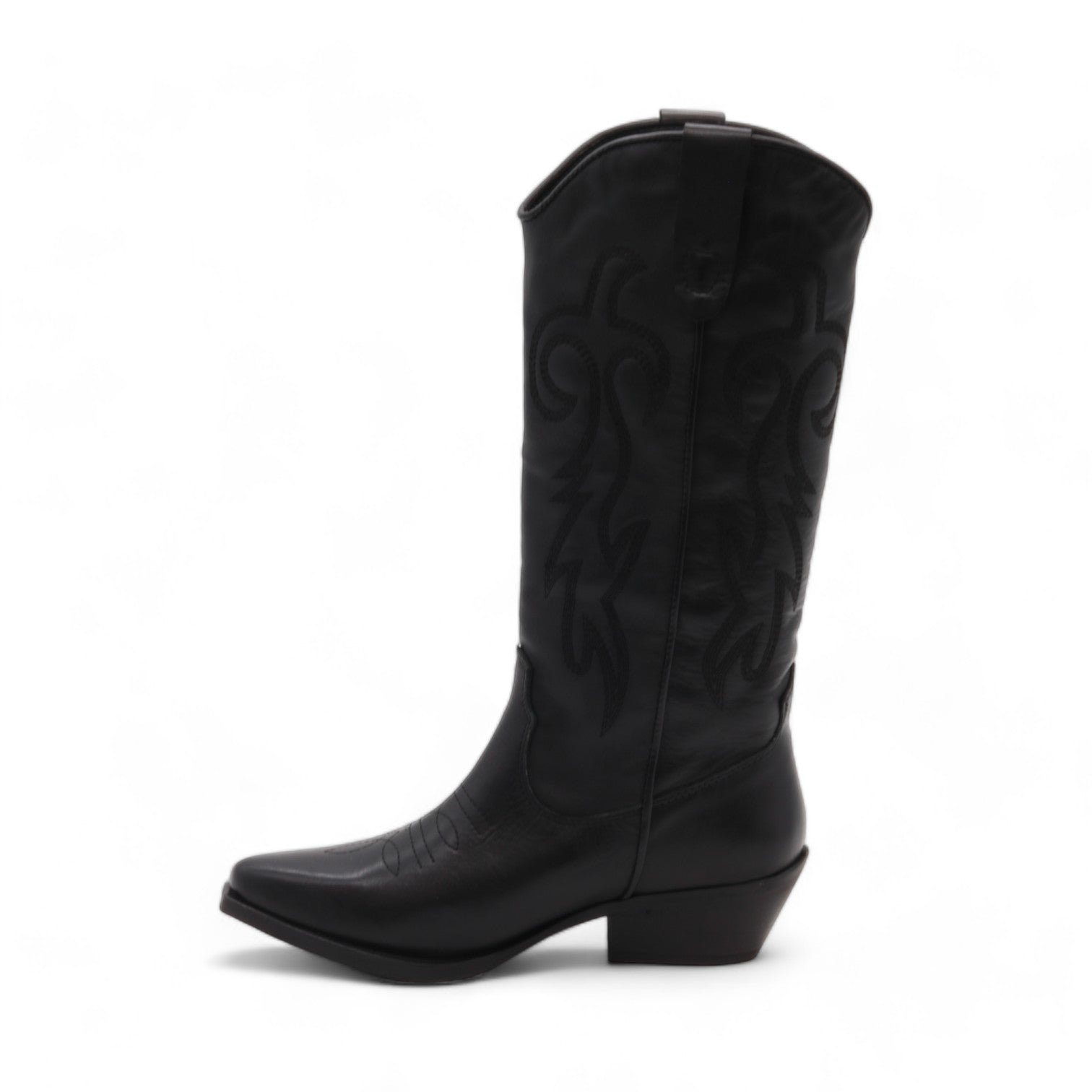 Sheriff Women's Black Leather Boots