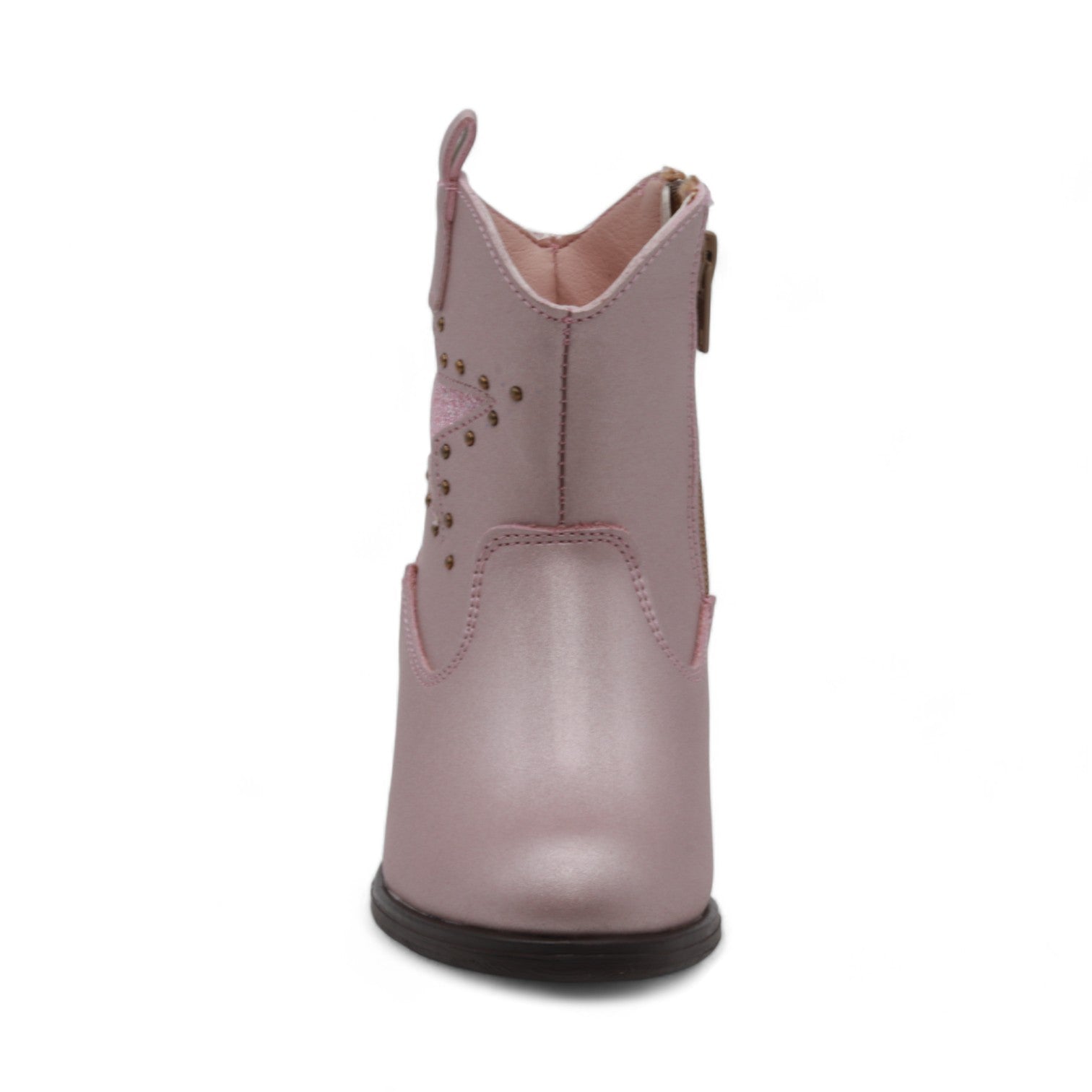 Superstar Girl's Metallic Pink Faux Leather Boots