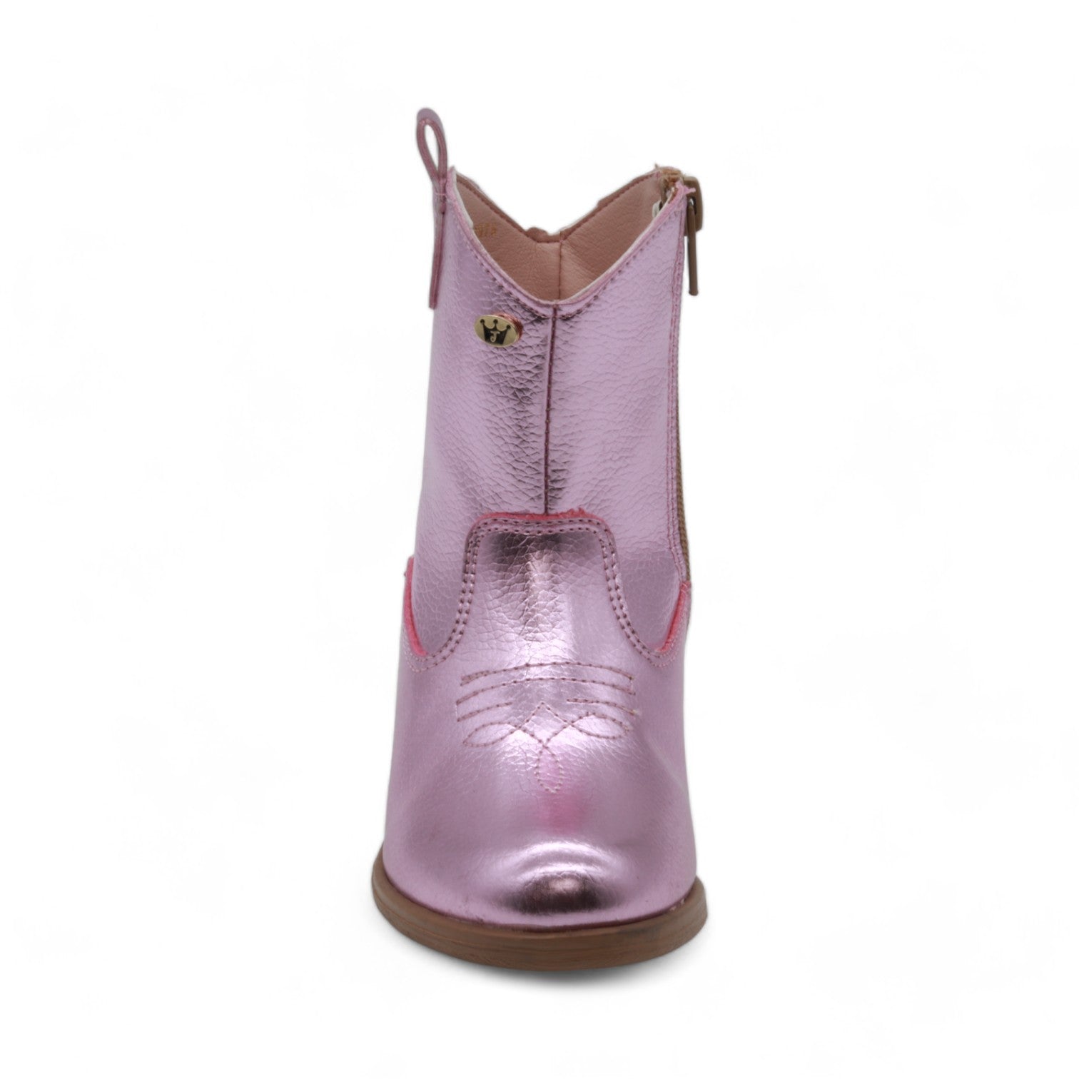 Stella Girl's Metallic Pink Faux Leather Boots