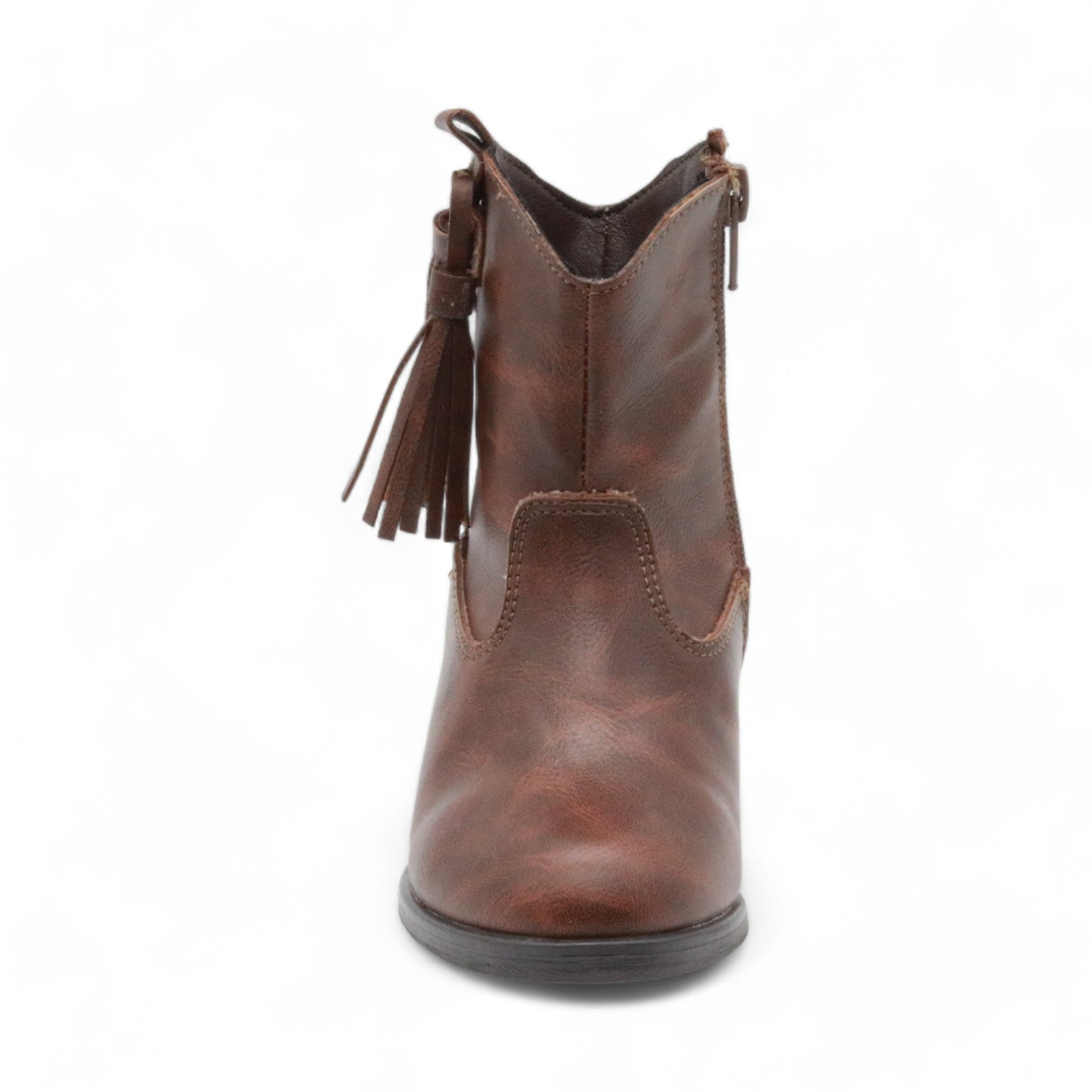 Tennessee Girl's Brown Faux Leather Boots