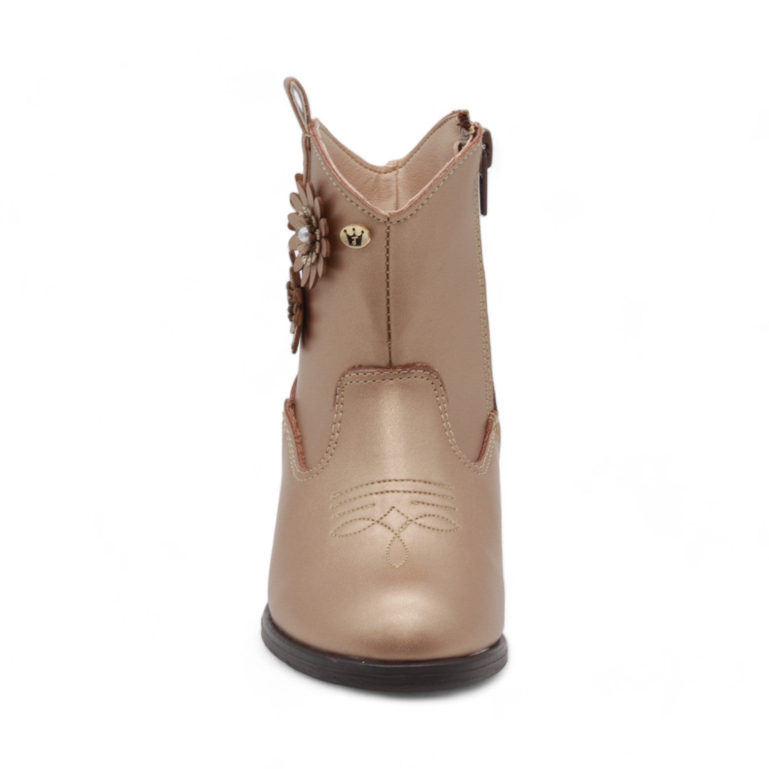 Country Girl Girl's Copper Faux Leather Boots