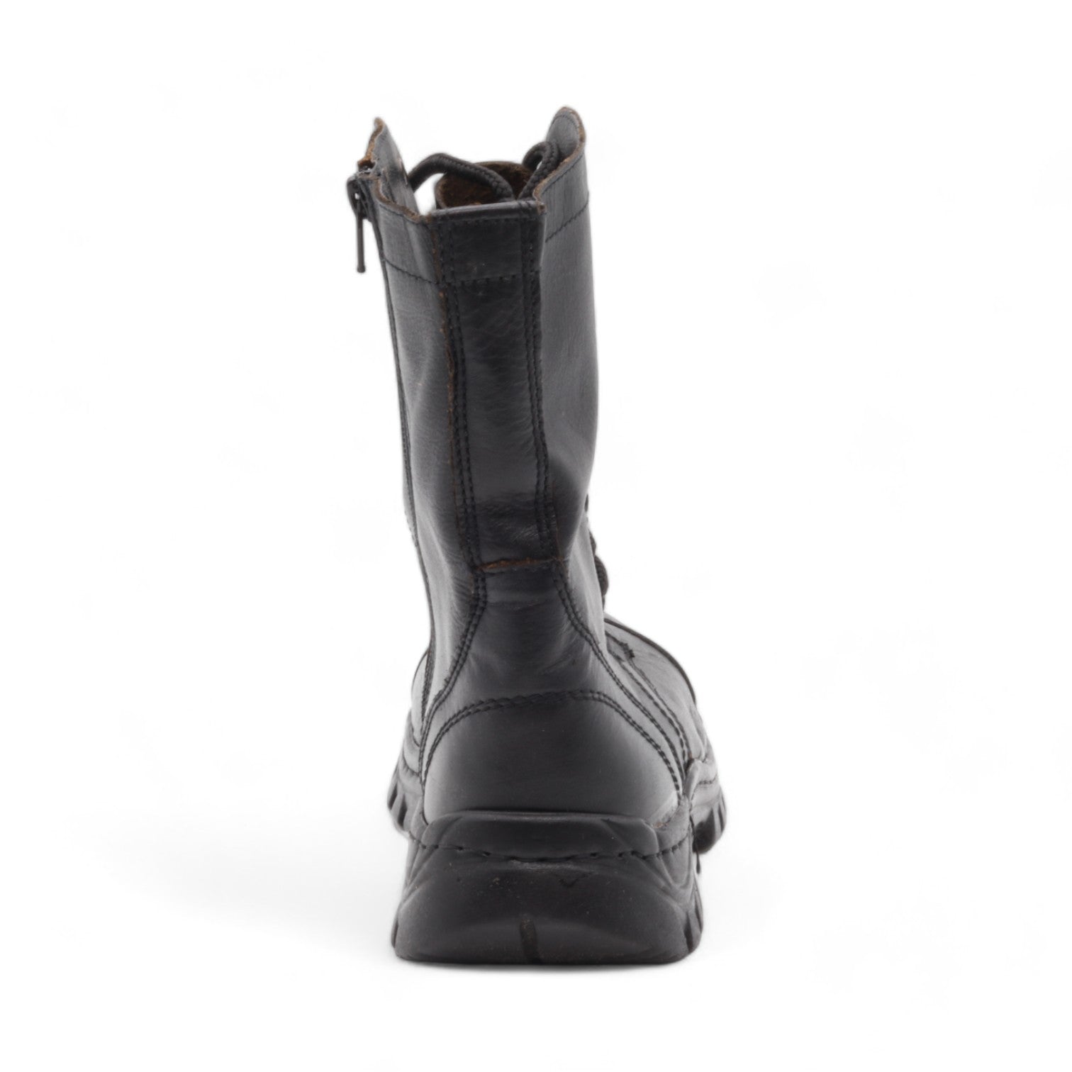 Police Men's Black Leather Boots