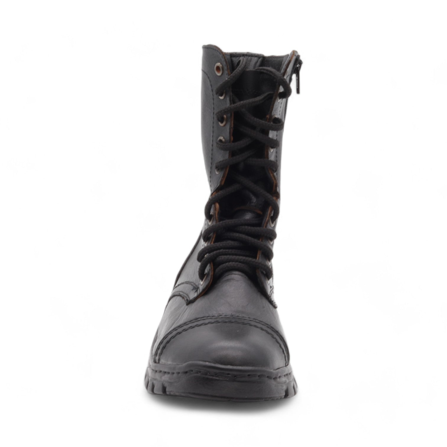 Police Men's Black Leather Boots