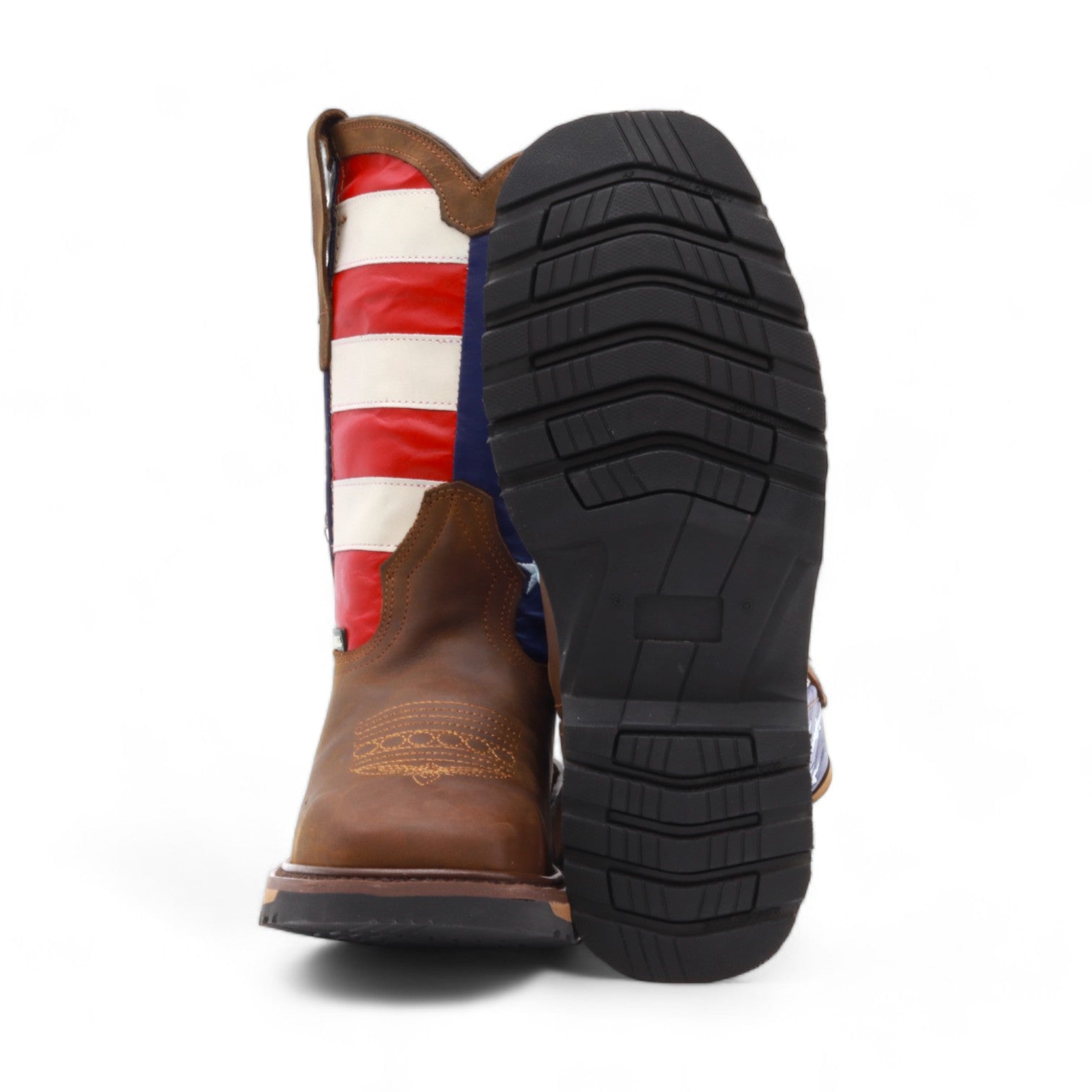 USA Men's Brown Leather Boots