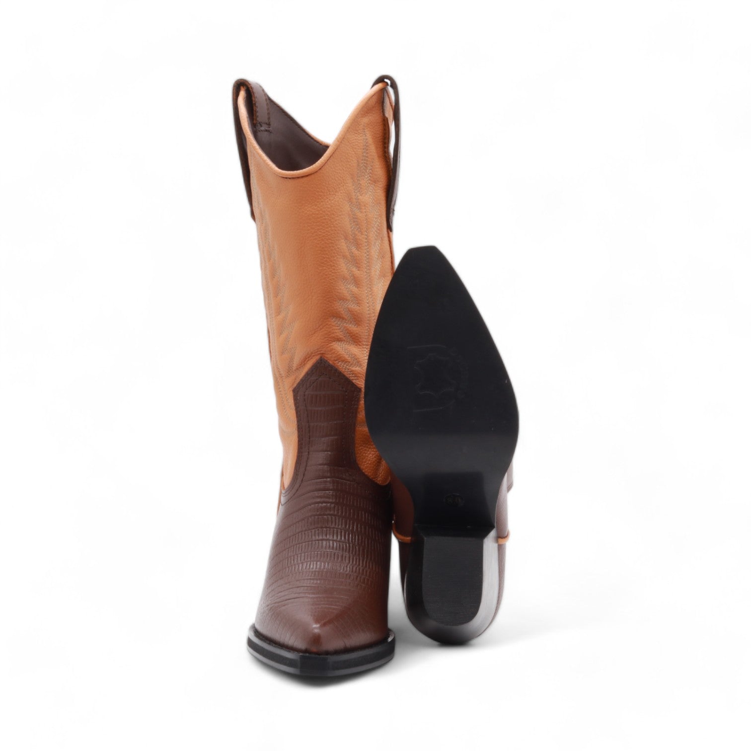 Cactus Women's Brown & Camel Leather Boots