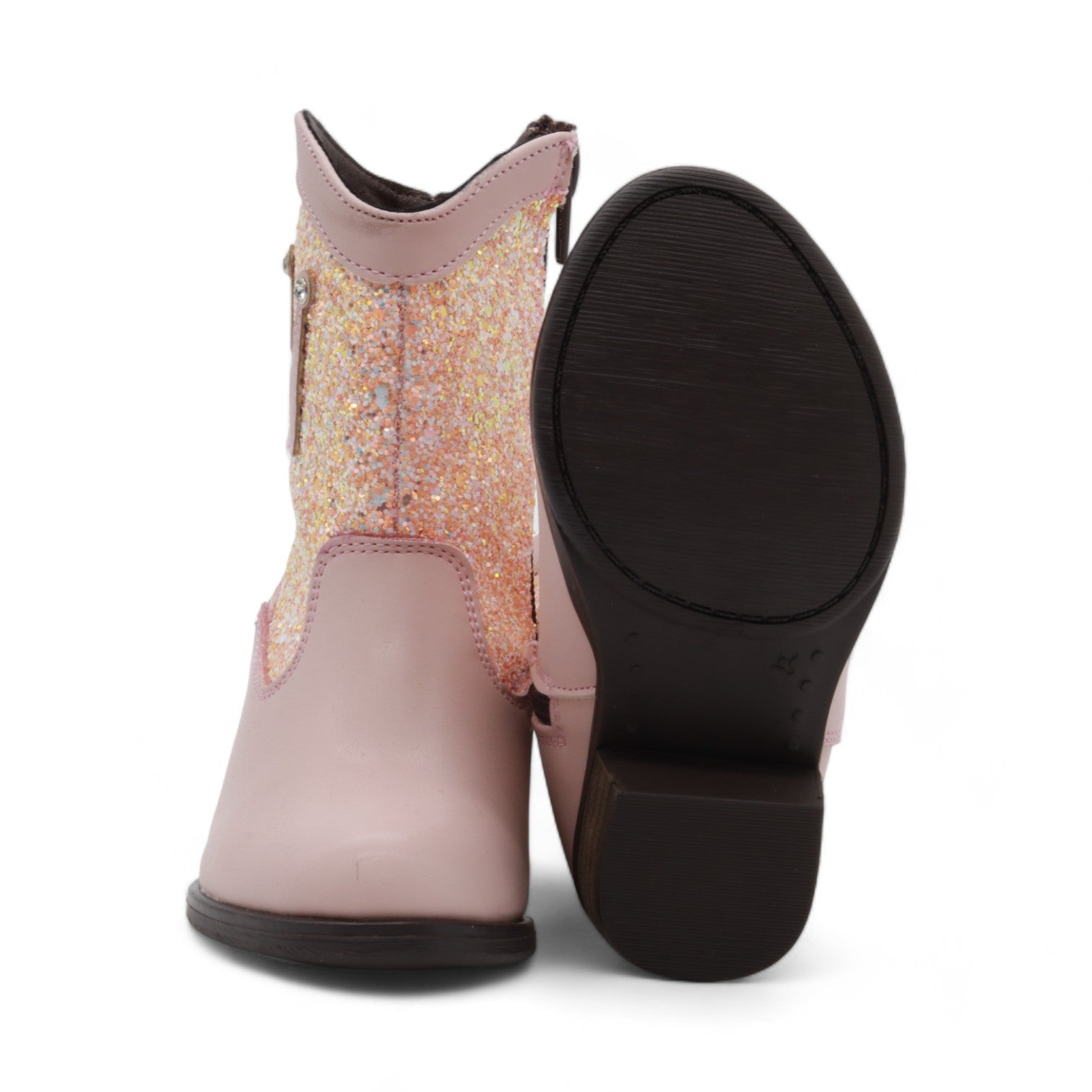 Princess Girl's Pink Faux Leather Boots