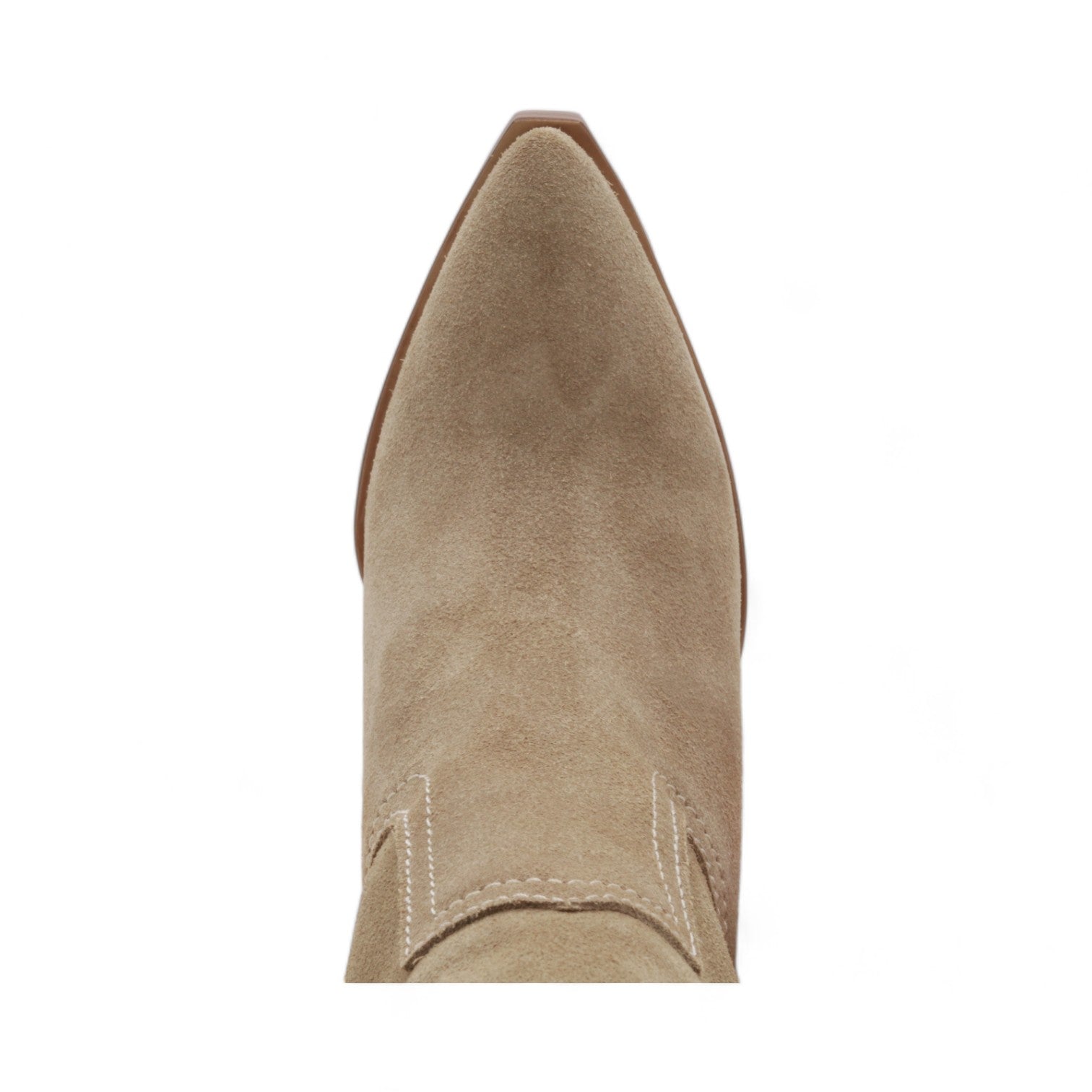 Bufalo Women's Beige Suede Leather Short Boots