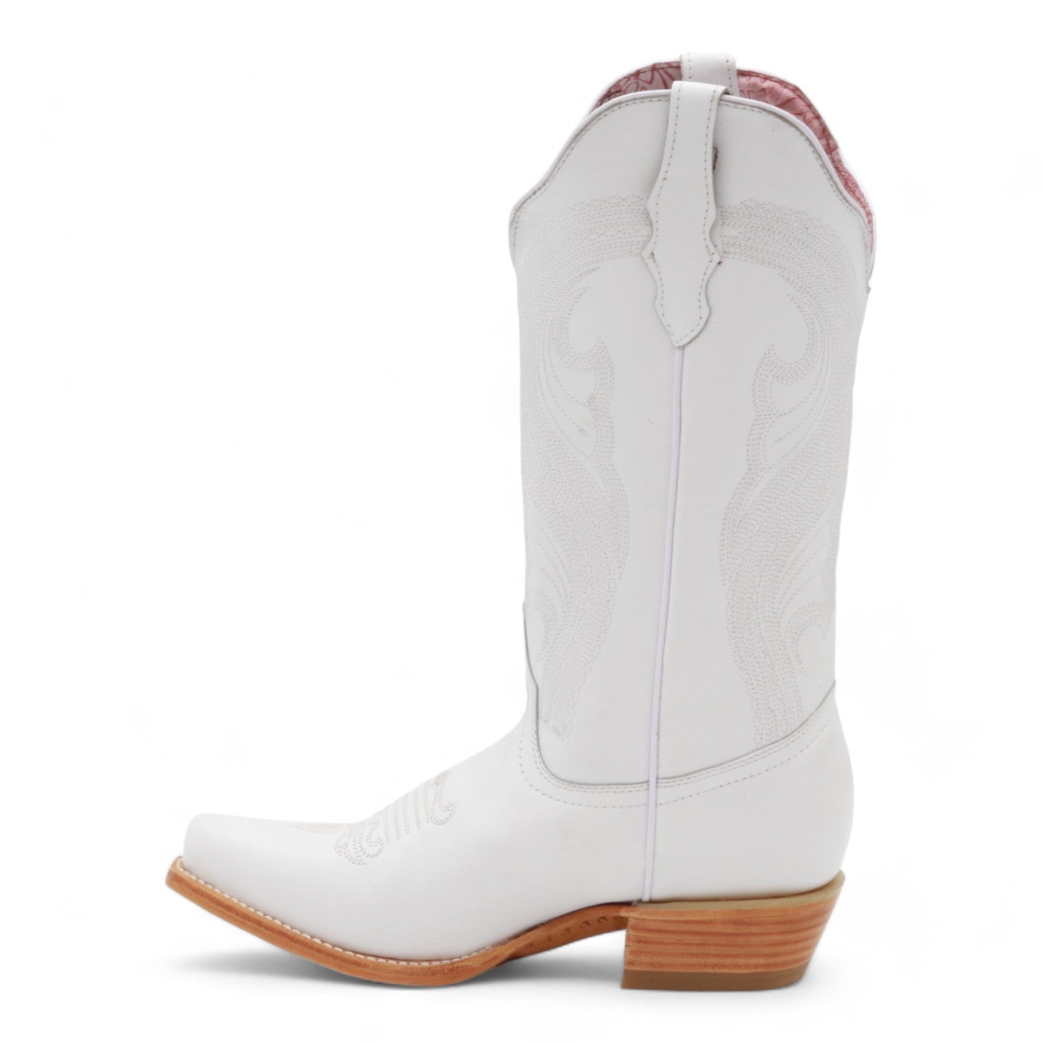 Carrusel Women's White Leather Boots