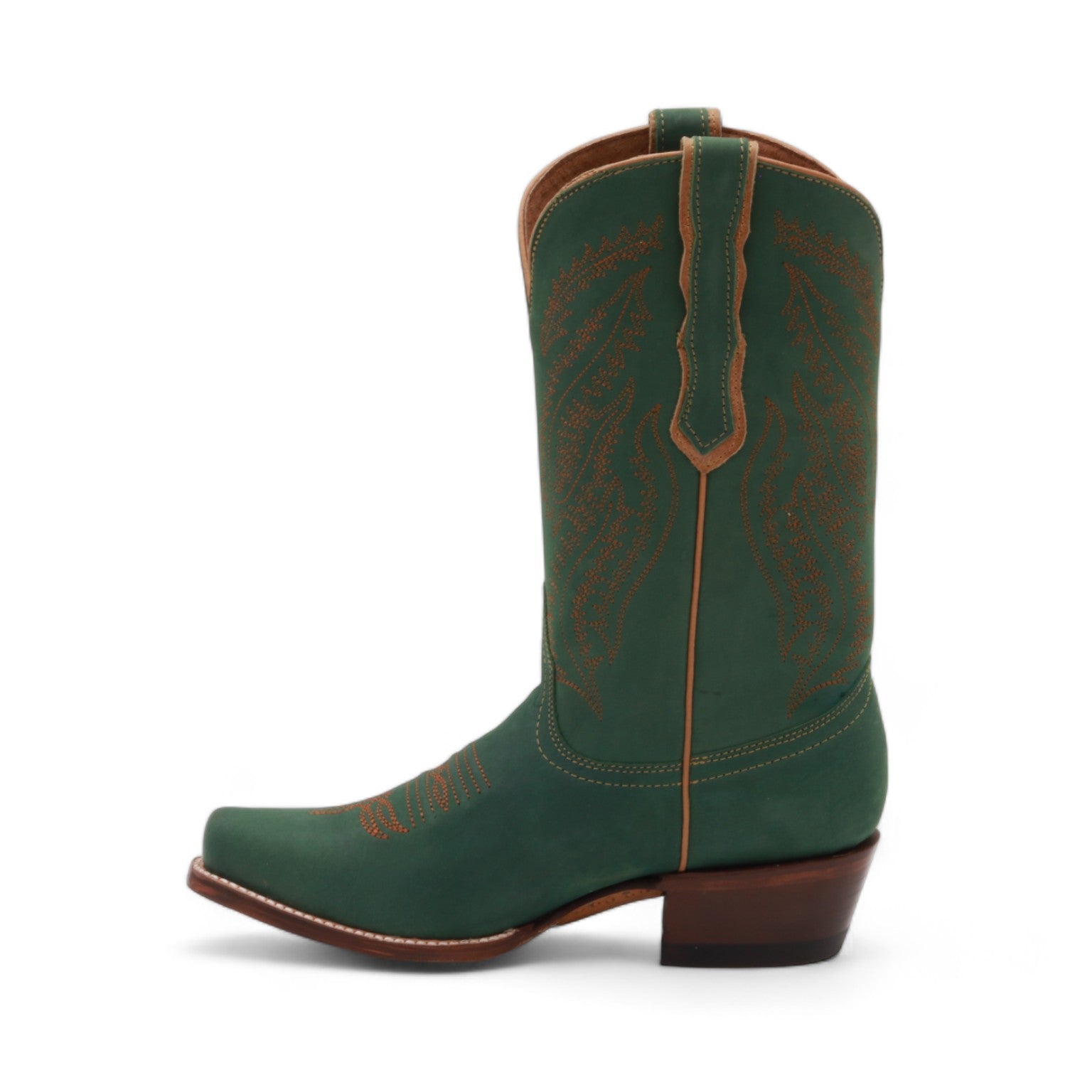 Lily Women's Green Leather Boots