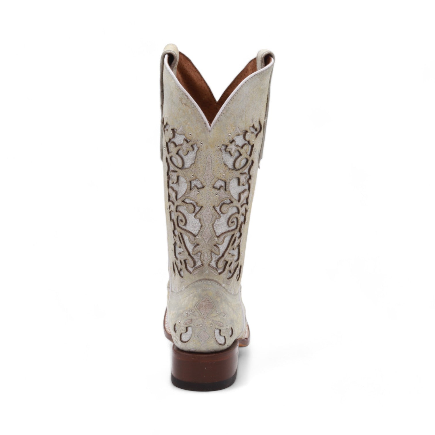 Iris Women's White Leather Boots