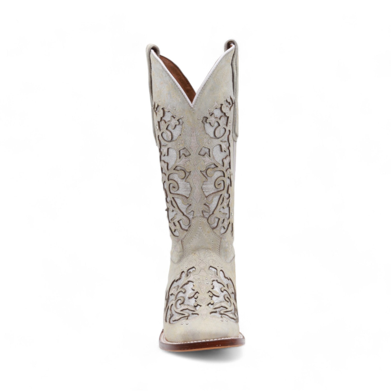 Iris Women's White Leather Boots