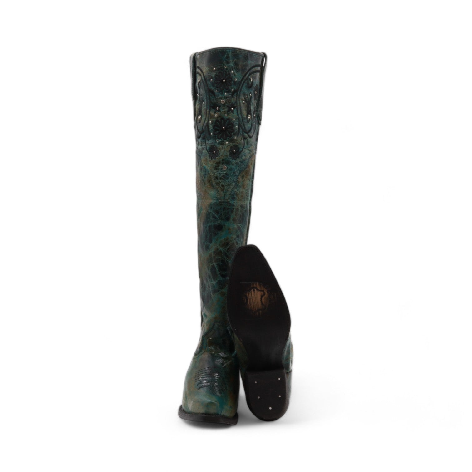 Volcano Women's Green Leather Boots