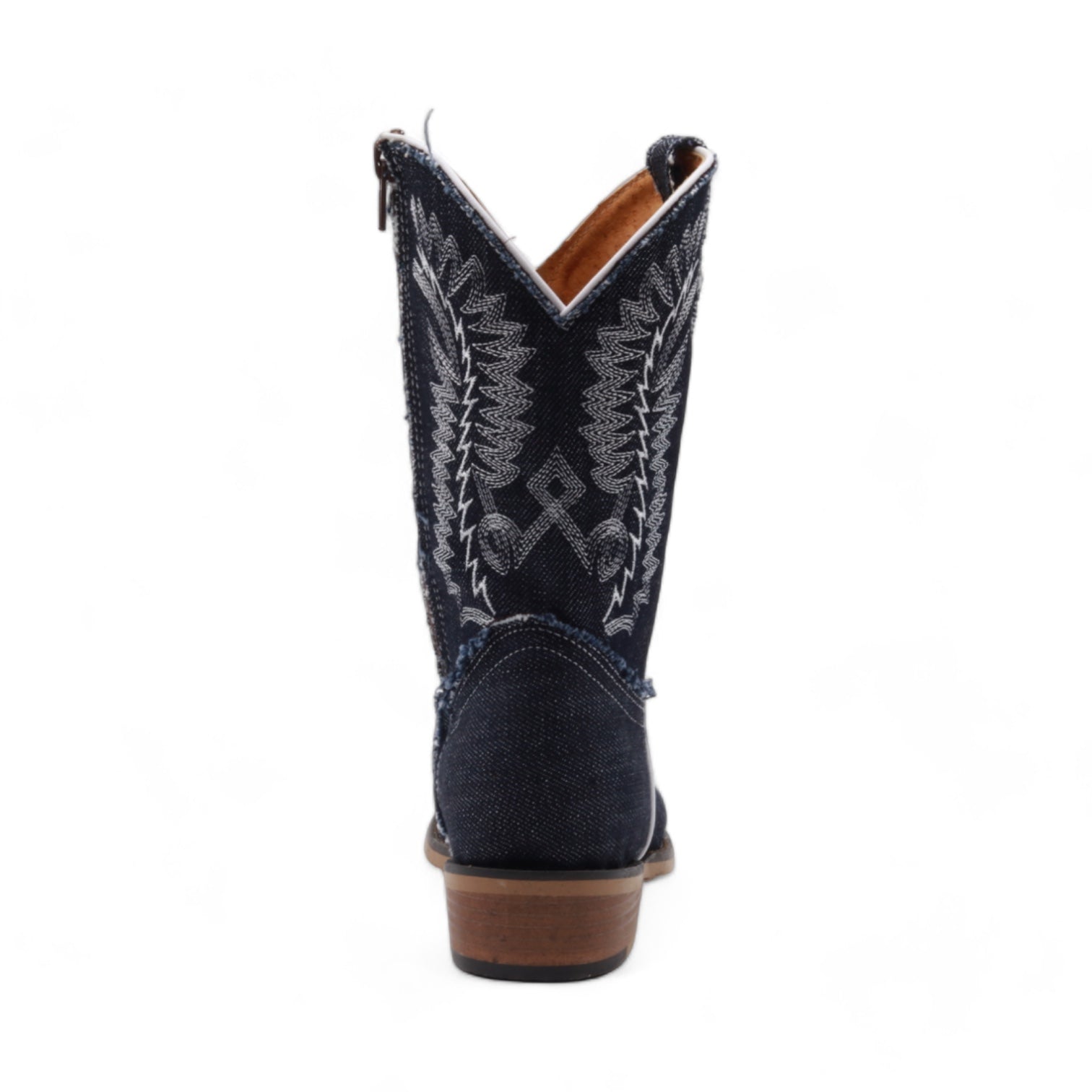 Sadie Juniors Denim Leather Boots