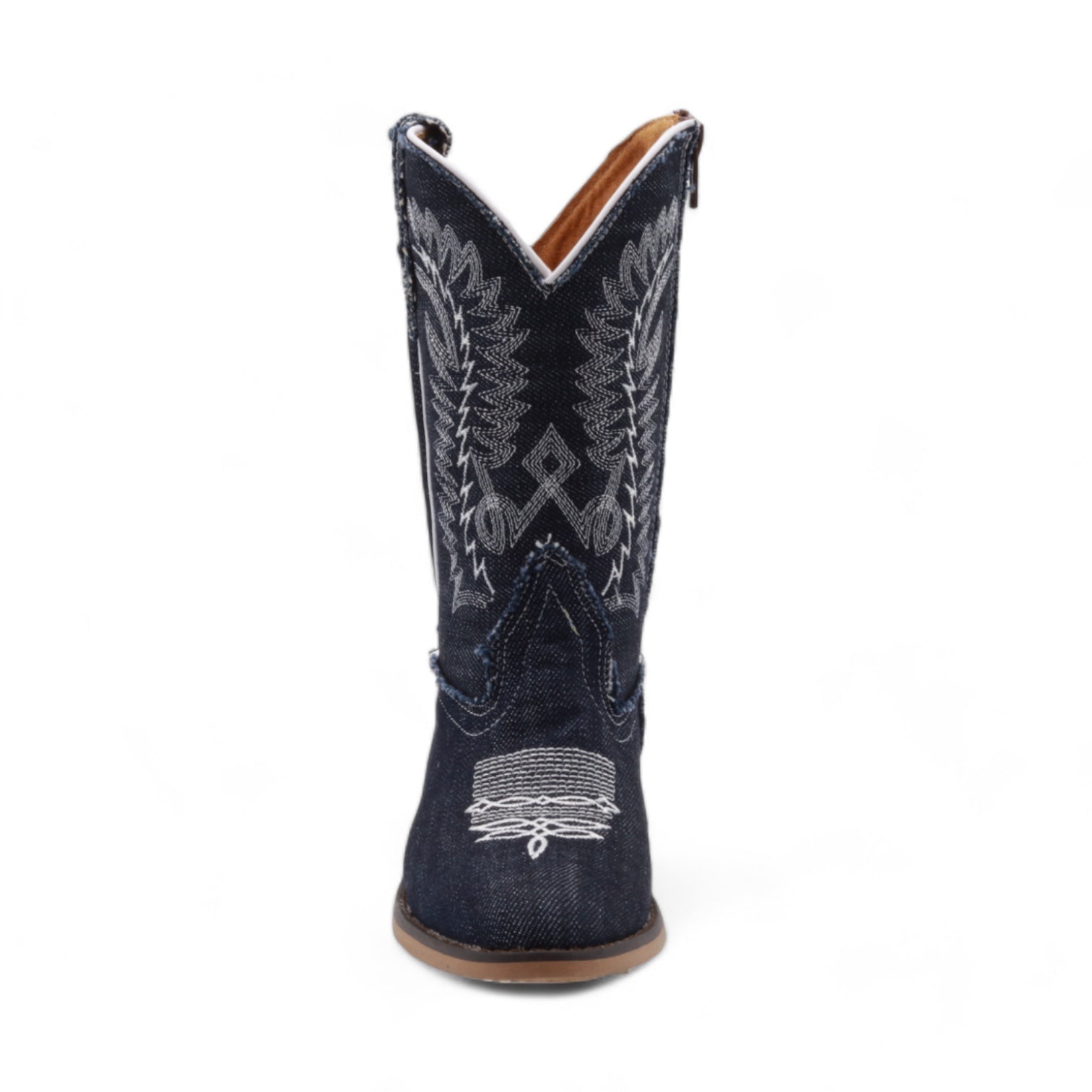 Sadie Juniors Denim Leather Boots