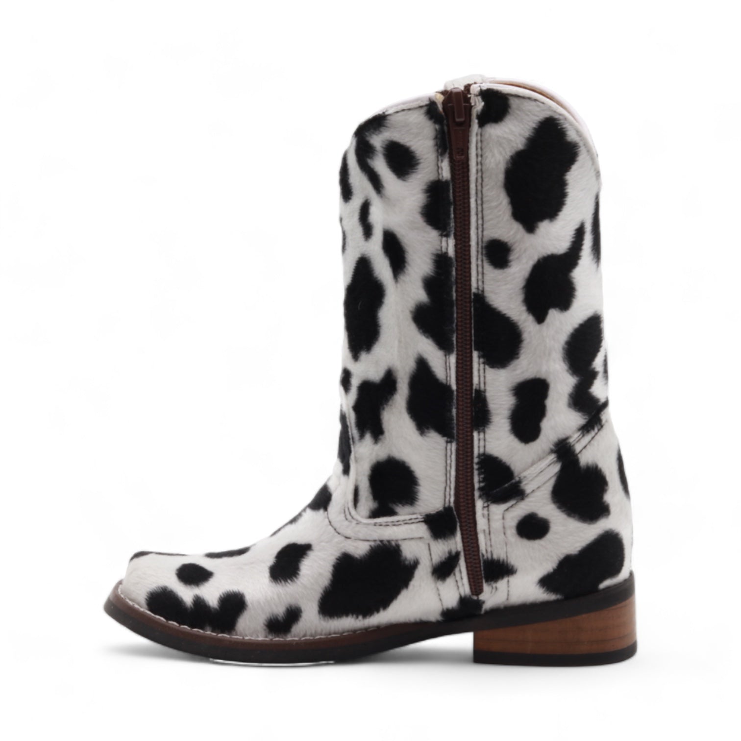 Beau Juniors Cow Print Leather Boots