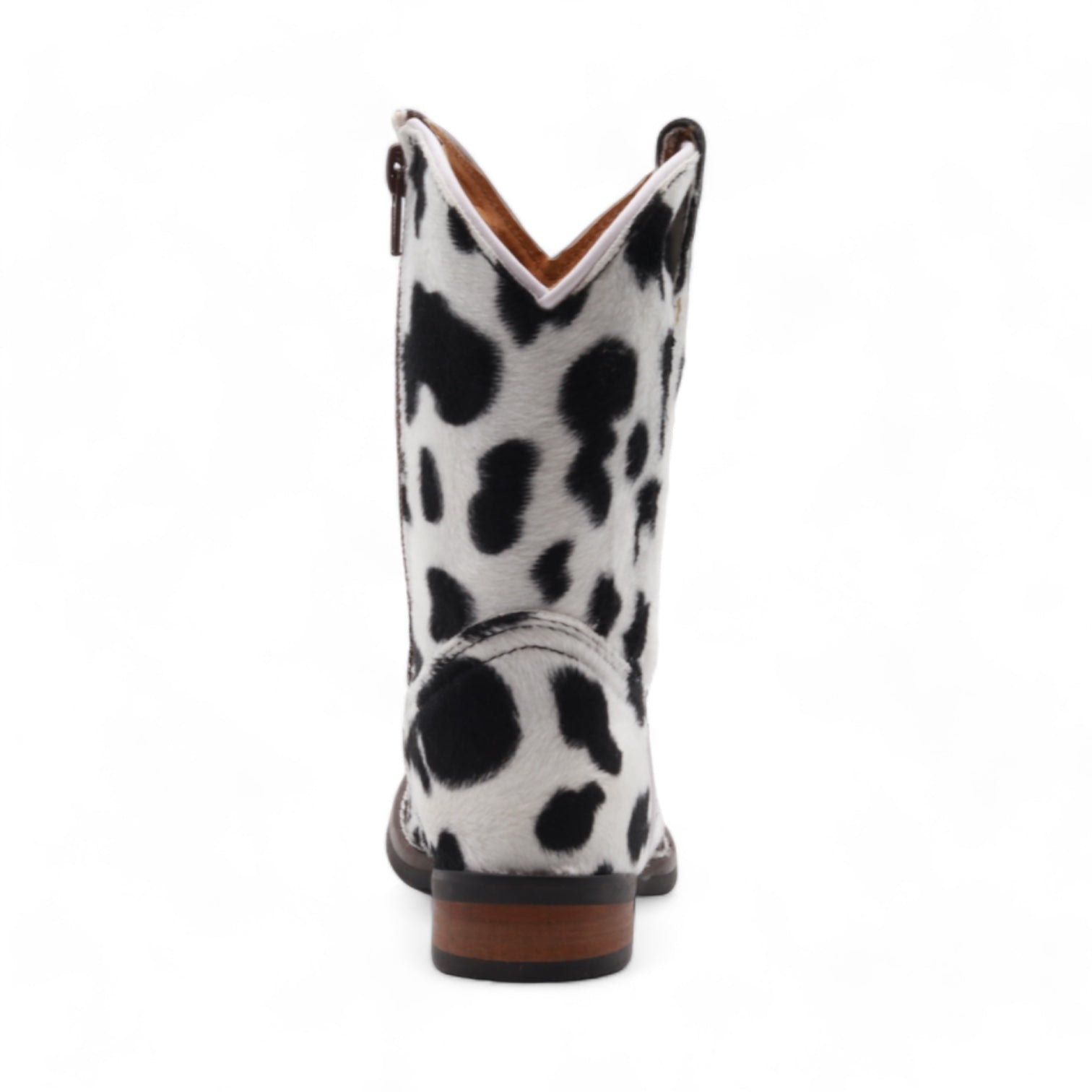 Beau Kids Cow Print Leather Boots