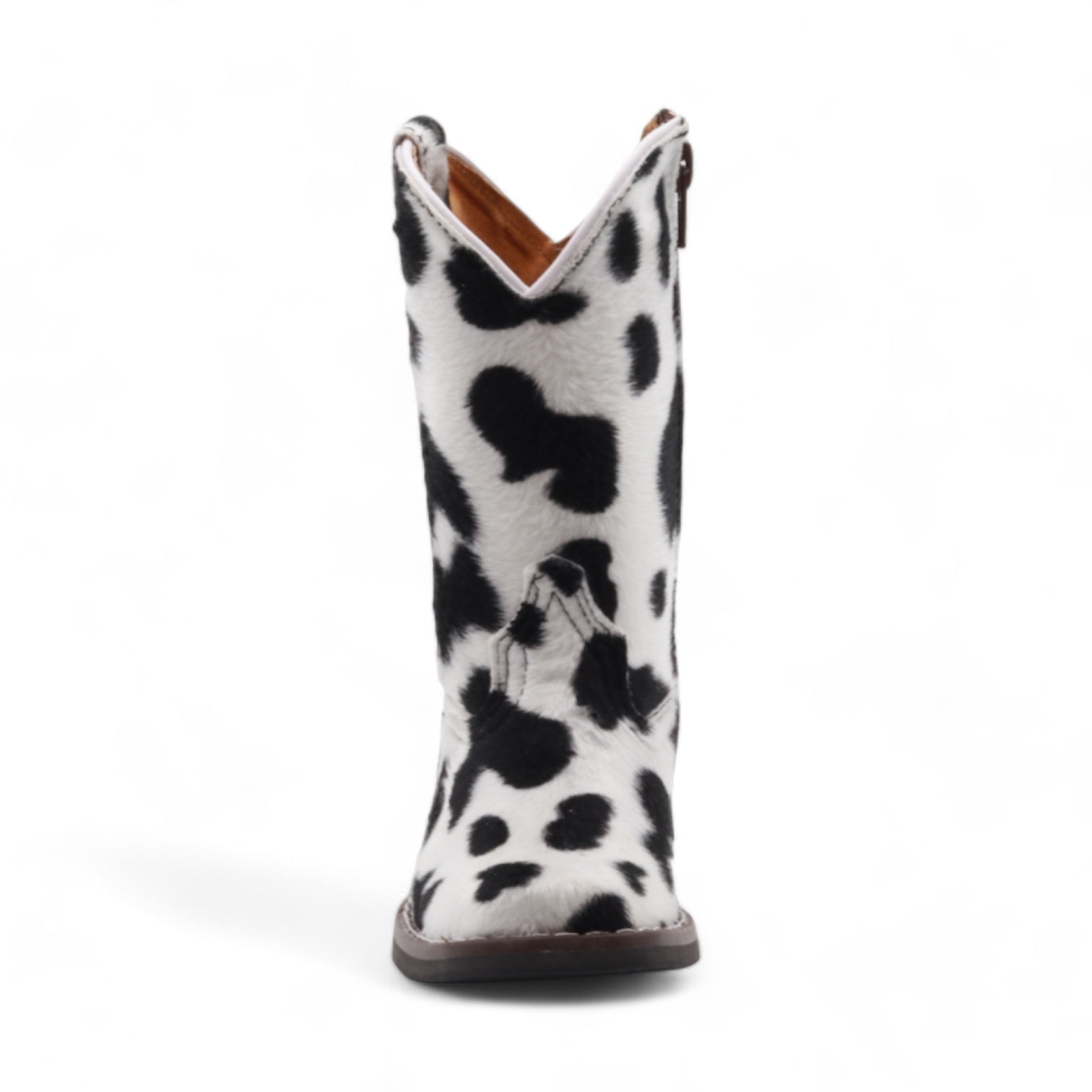 Beau Kids Cow Print Leather Boots